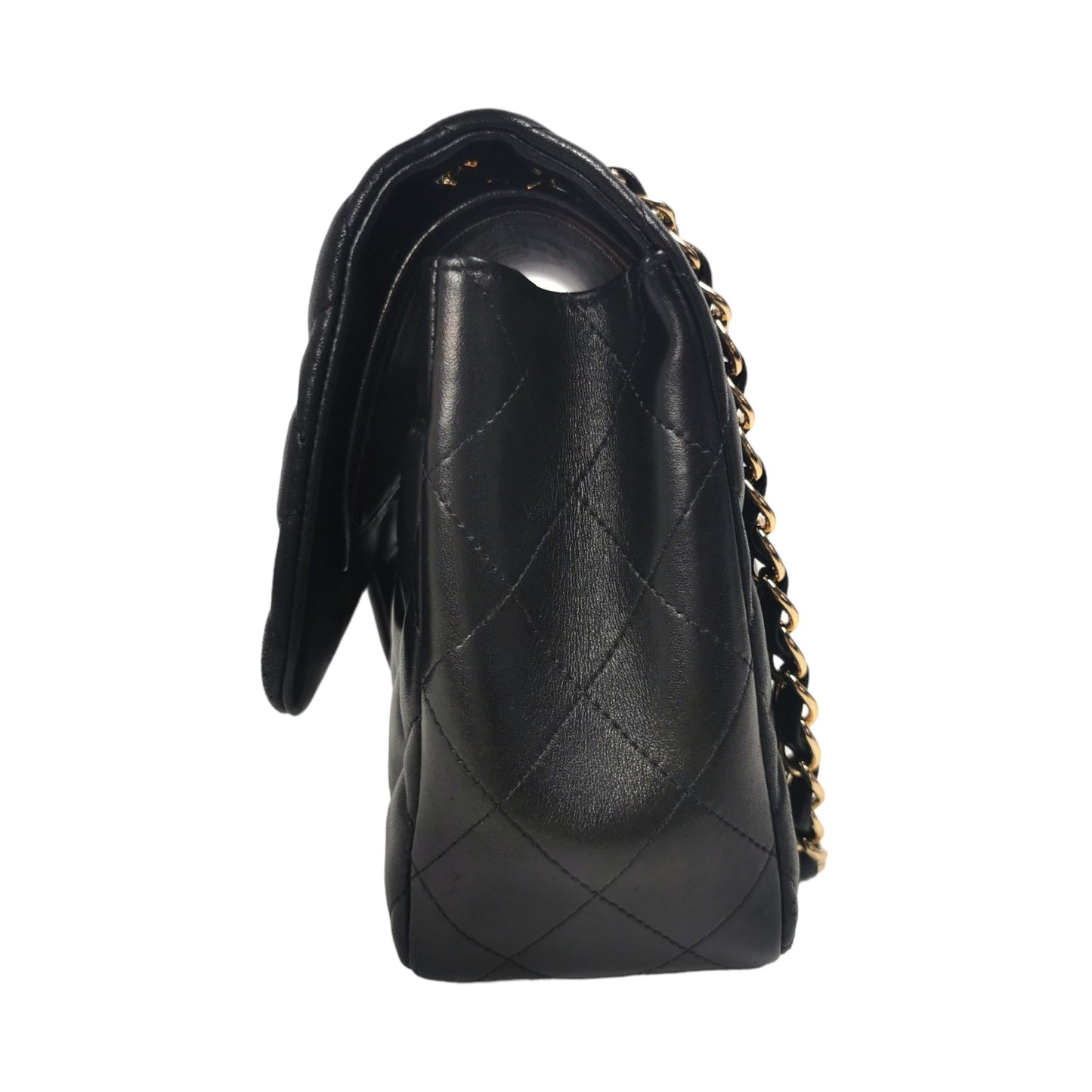Chanel Classic Double Flap Jumbo Black Lambskin Gold