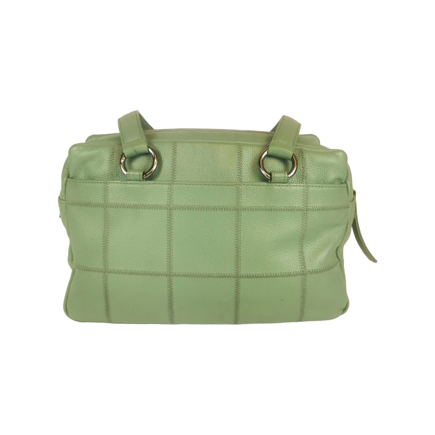 Chanel Chocolate Bar Bowling Bag Green