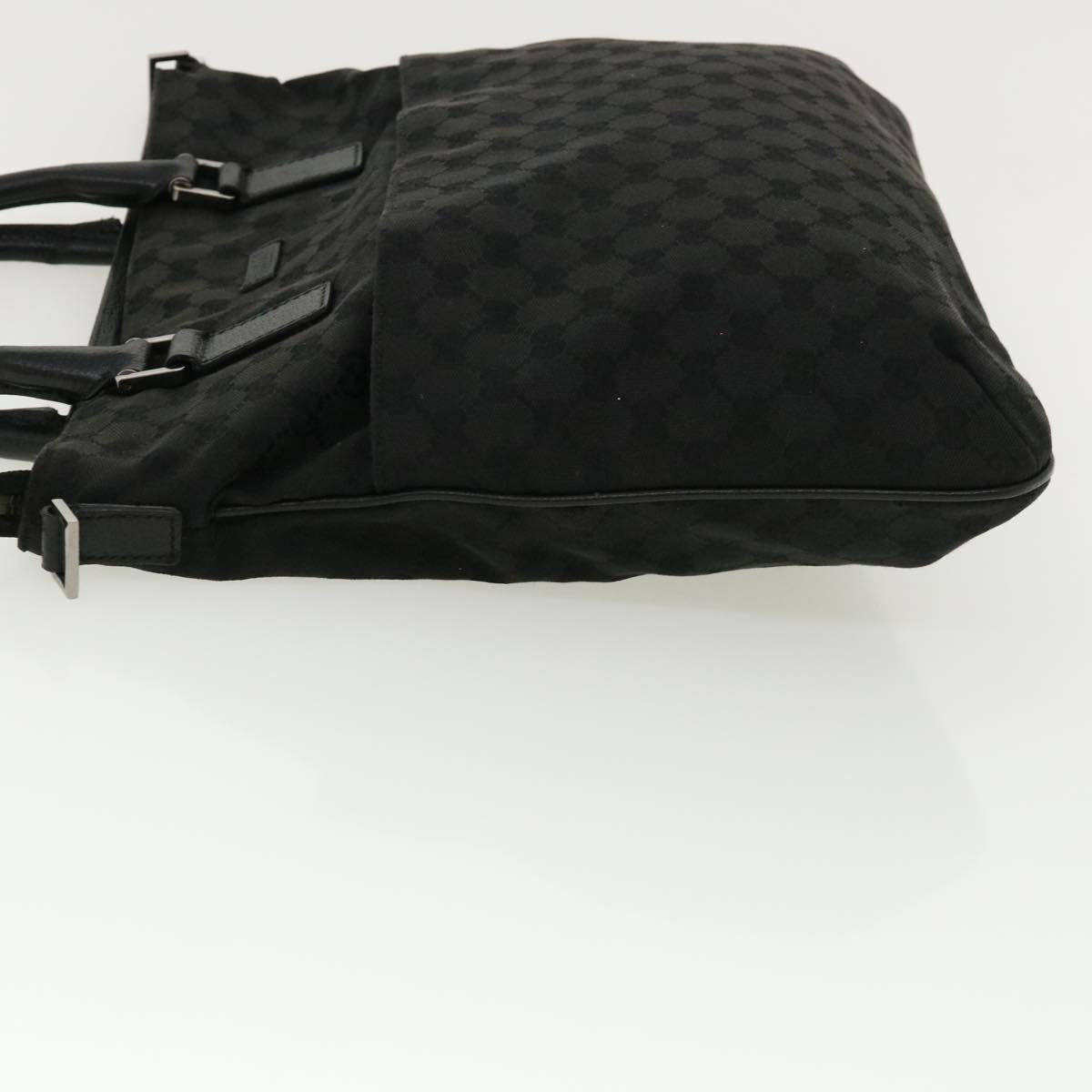 GUCCI GG Canvas Hand Bag 2way Black 122797 ro853