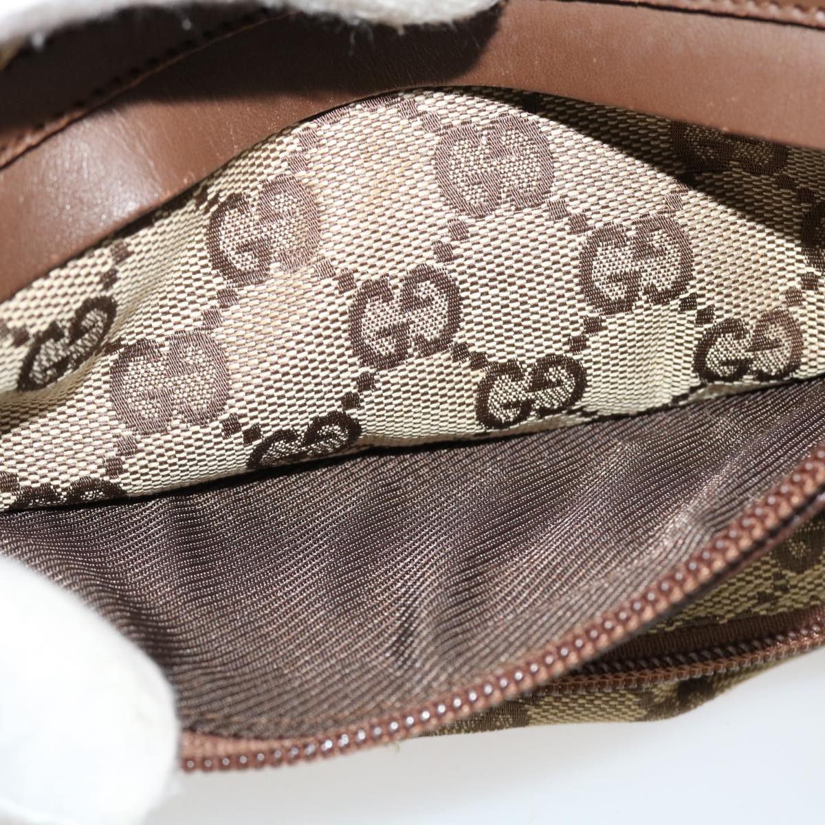 GUCCI GG Canvas Shoulder Bag Beige 28562 ro868