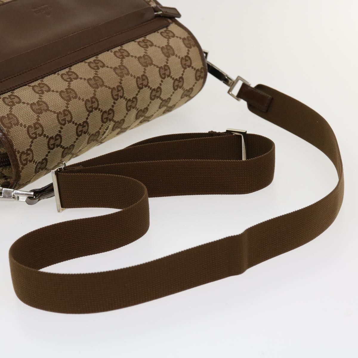GUCCI GG Canvas Shoulder Bag Beige 28562 ro868