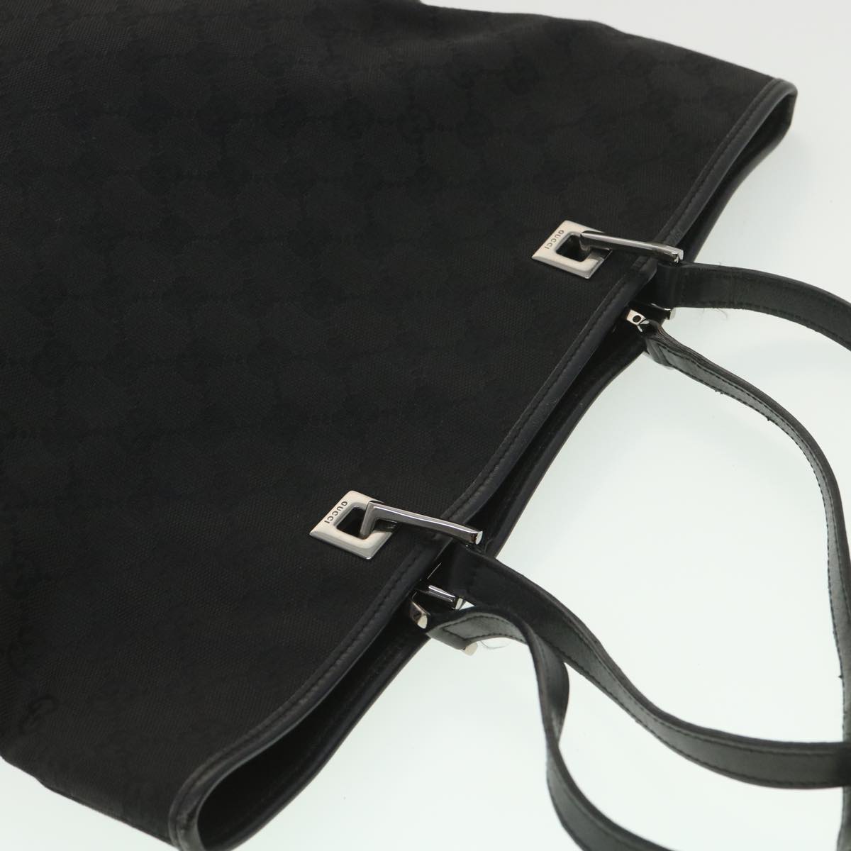 GUCCI GG Canvas Tote Bag Black 31243 ro911