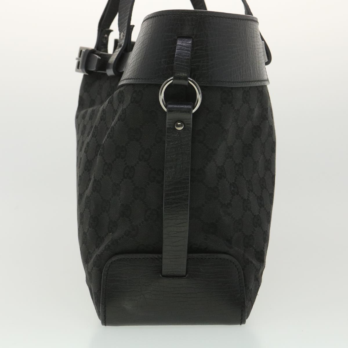 GUCCI GG Canvas Hand Bag Black 106251 ro912