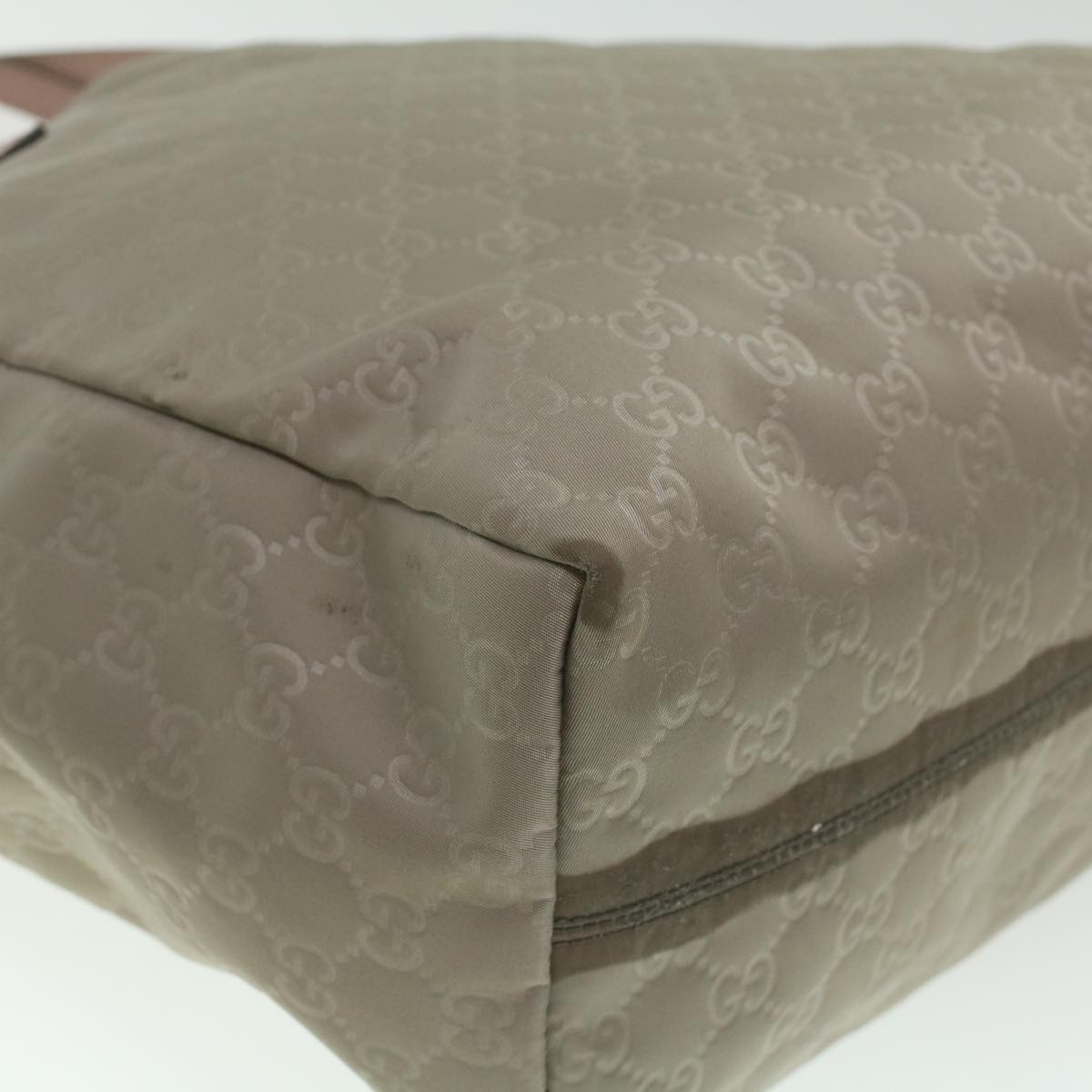 GUCCI GG Canvas Boston Bag Gray Pink 282439 ro917