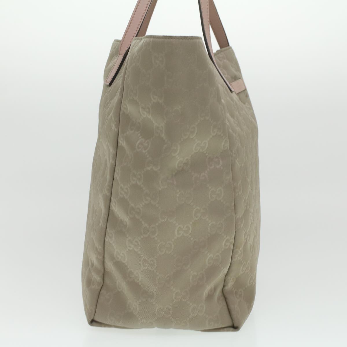 GUCCI GG Canvas Boston Bag Gray Pink 282439 ro917