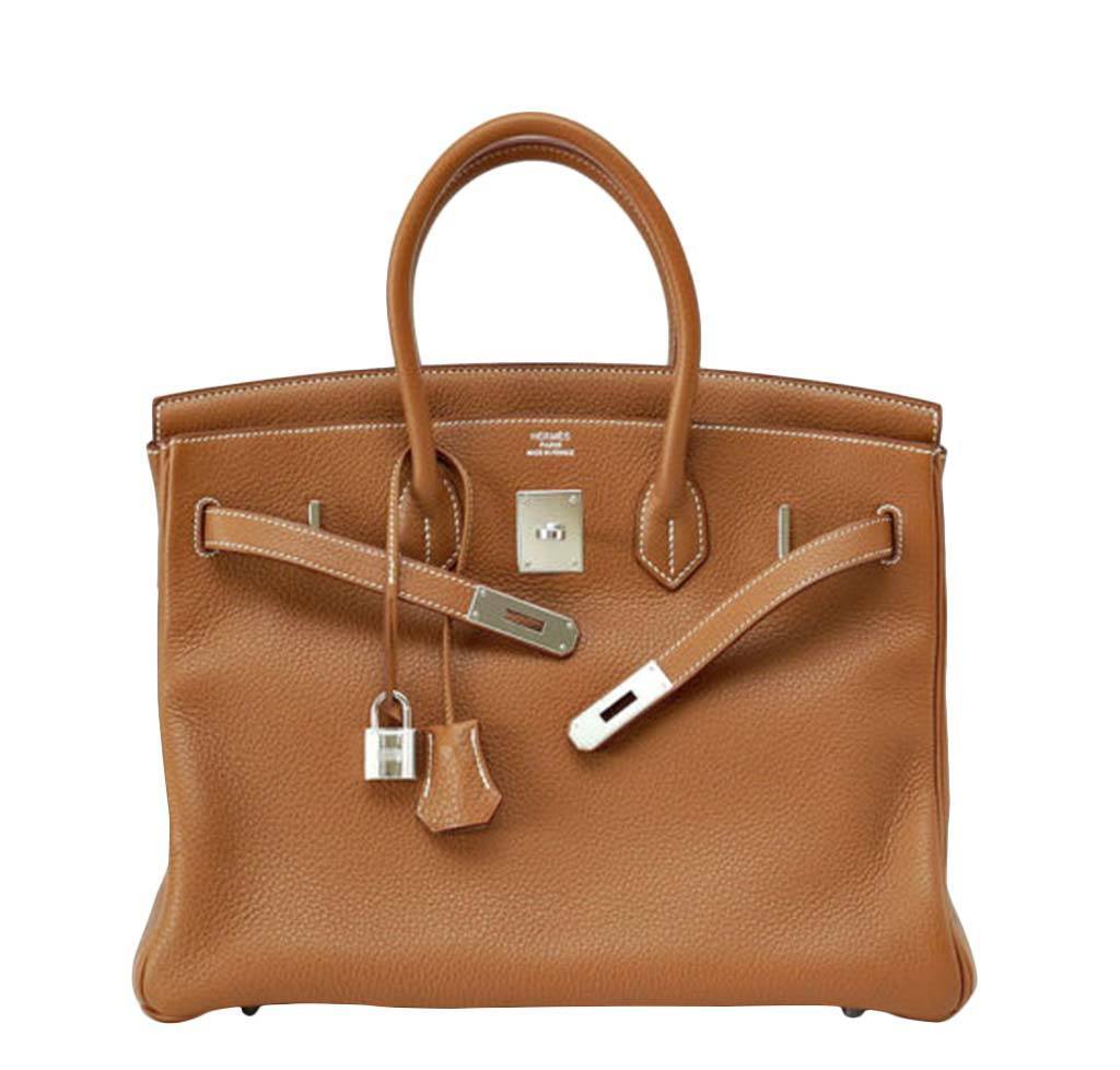 HermÃƒÆ’Ã‚Â¨s Birkin 35 Gold Togo Bag PHW