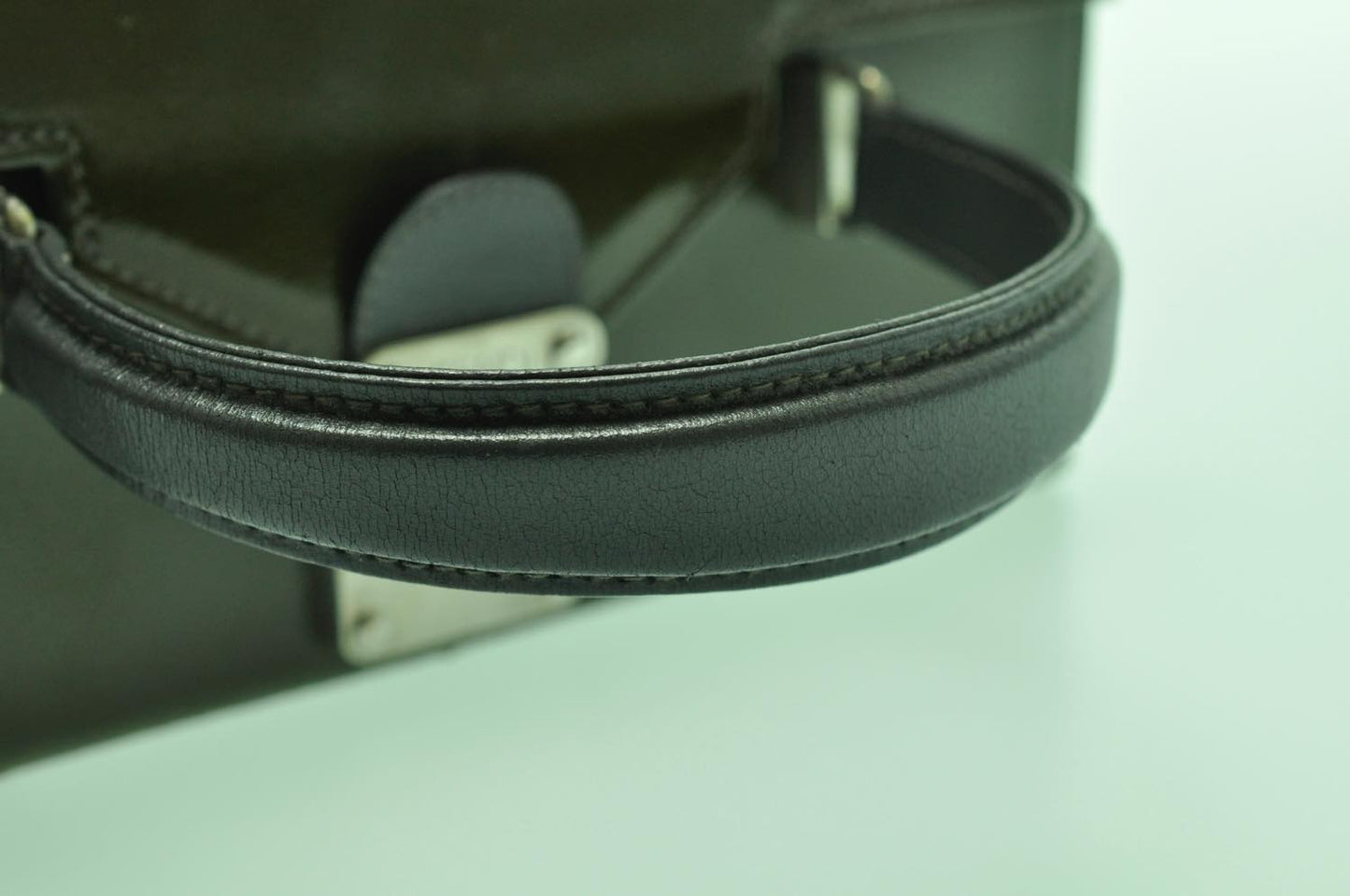 FENDI 2Way Green Hand Bag Green am1063s