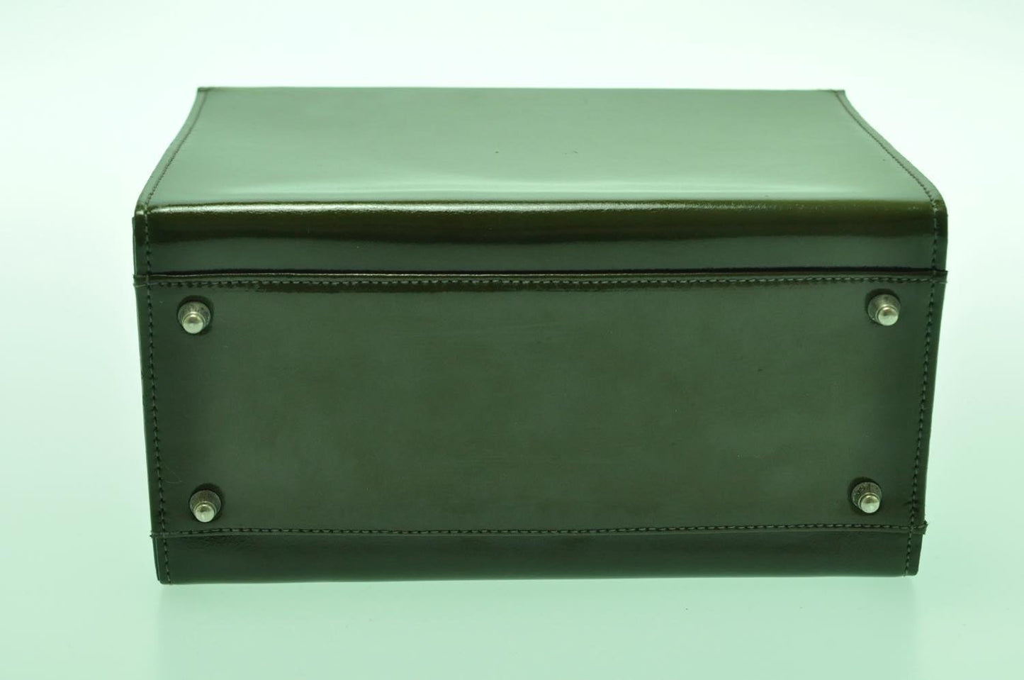 FENDI 2Way Green Hand Bag Green am1063s