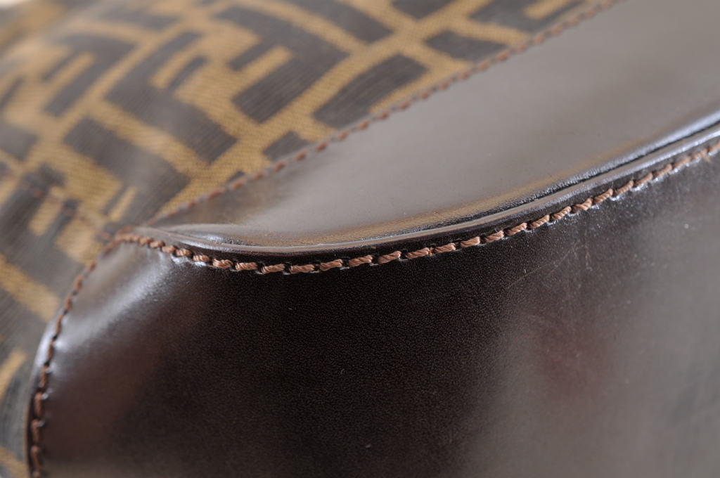 FENDI Zucca Canvas Tote Bag Brown am1300s