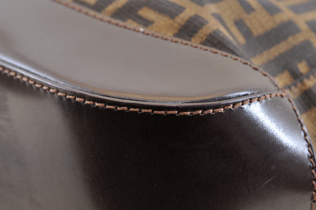 FENDI Zucca Canvas Tote Bag Brown am1300s