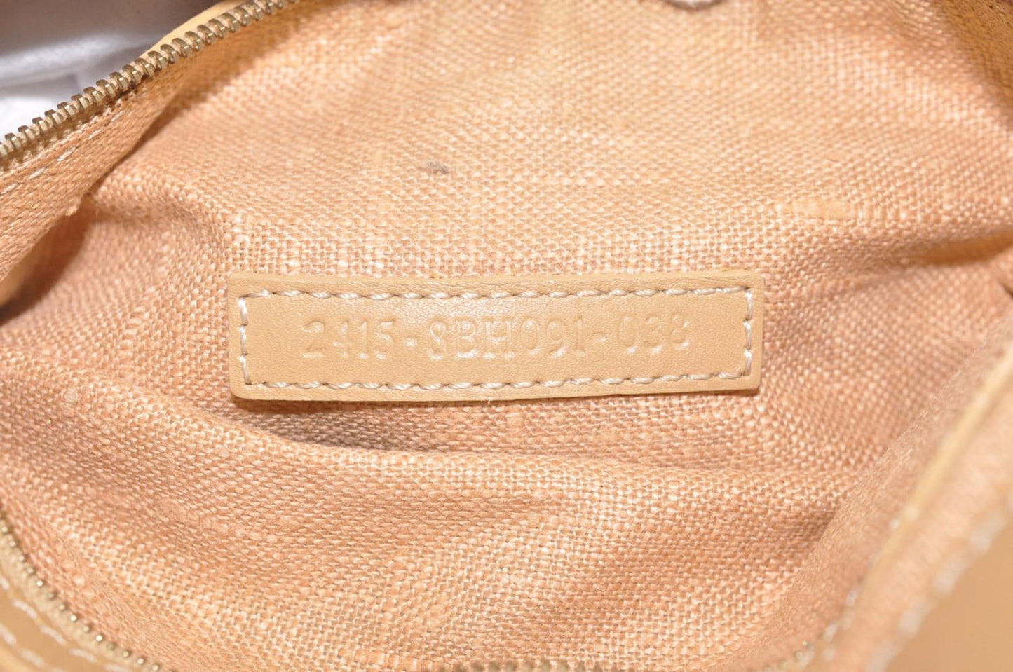 FENDI Zucca Canvas Hand Bag Beige Black am2612s