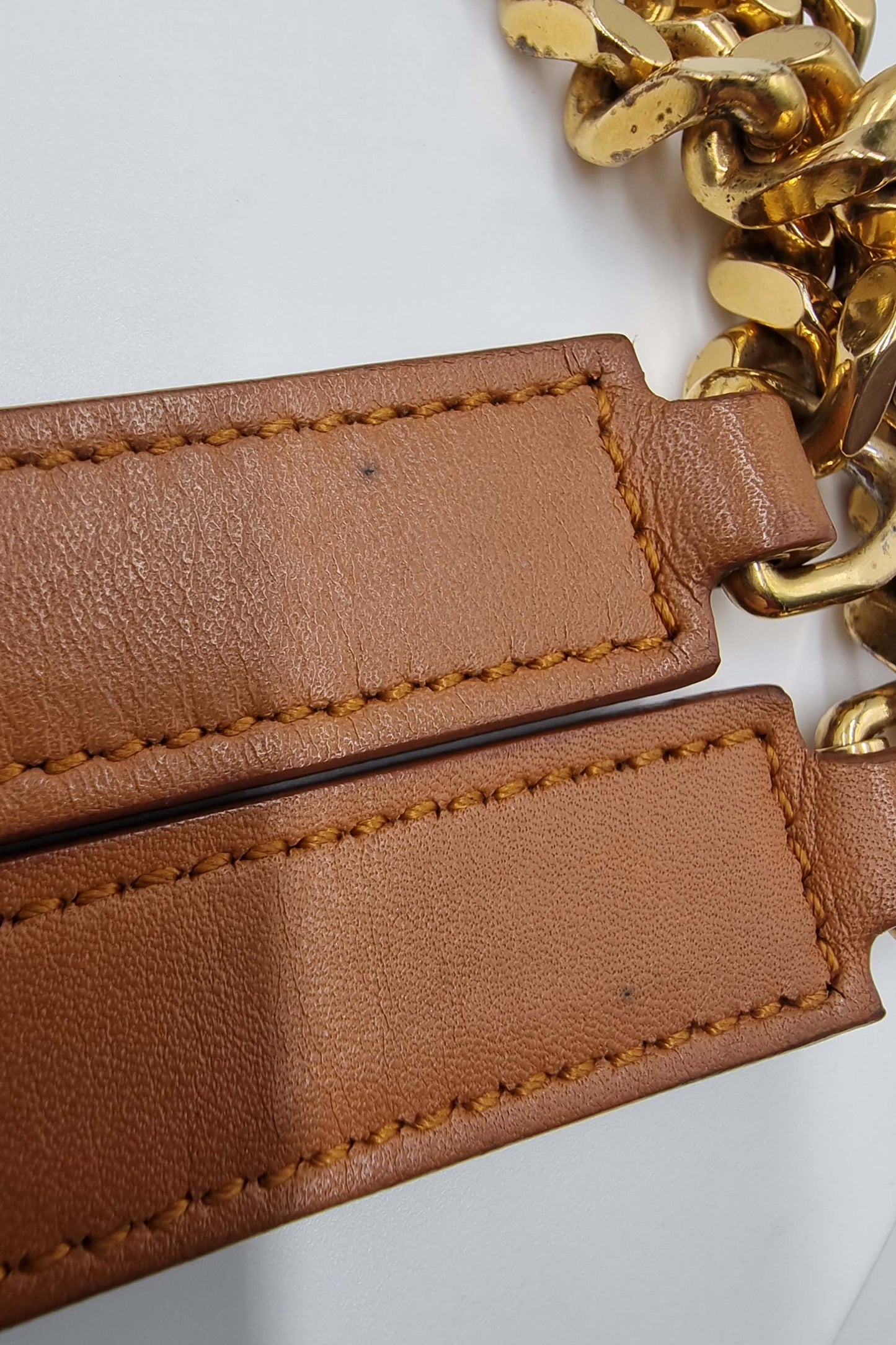 Large Matelasse Monogram Envelope Bag Burnt Orange