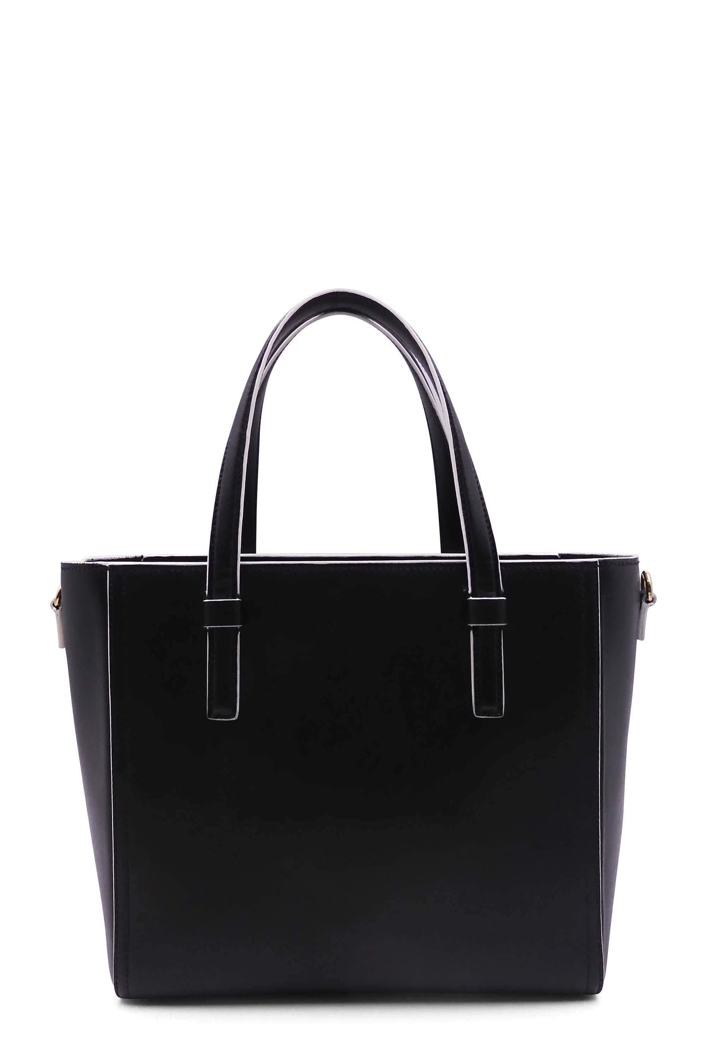 Laser Cut Shopping Tote Black
