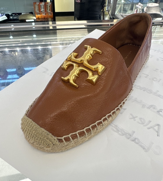Tory Burch Leather Espadrilles, Brand New