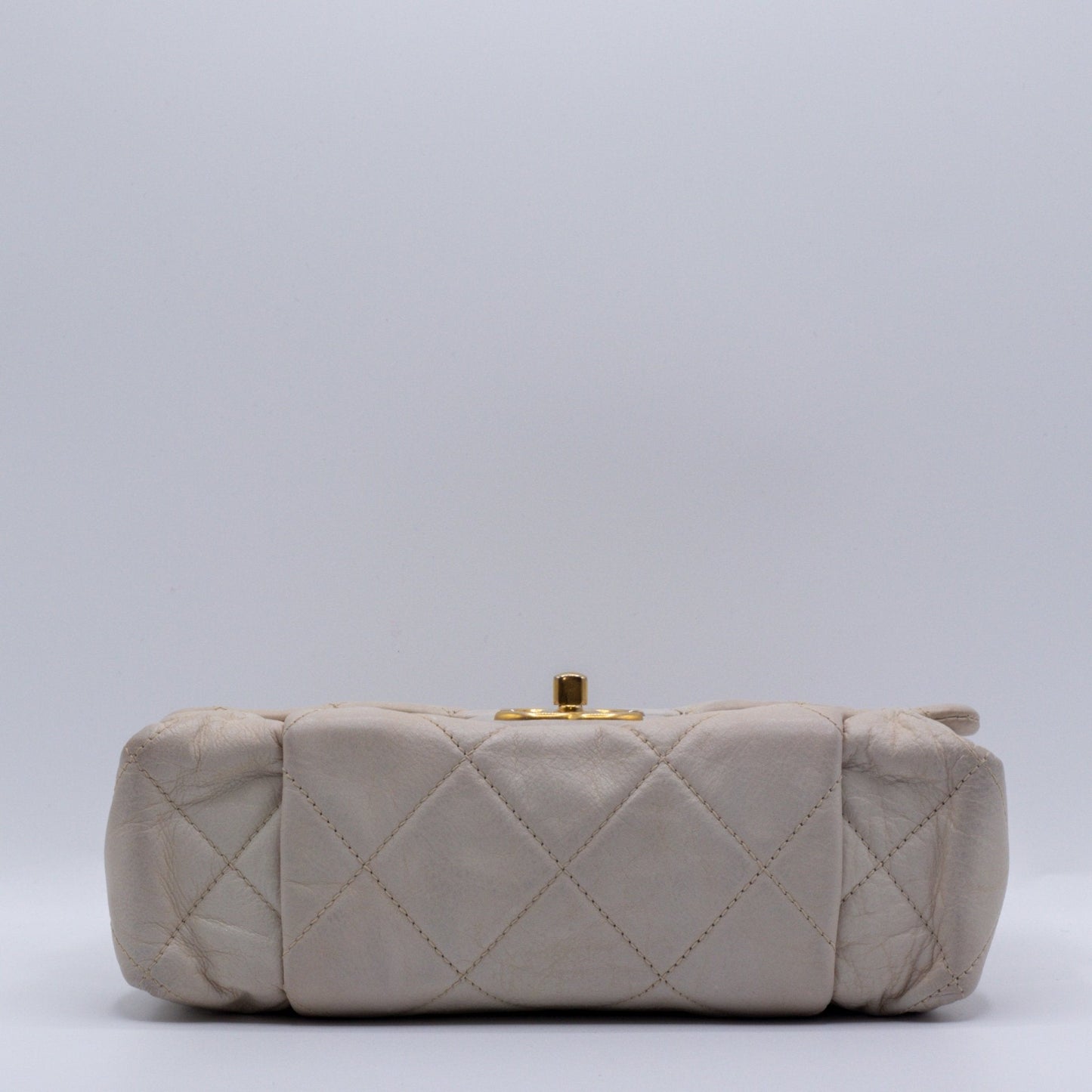Classic Flap White Lambskin Leather