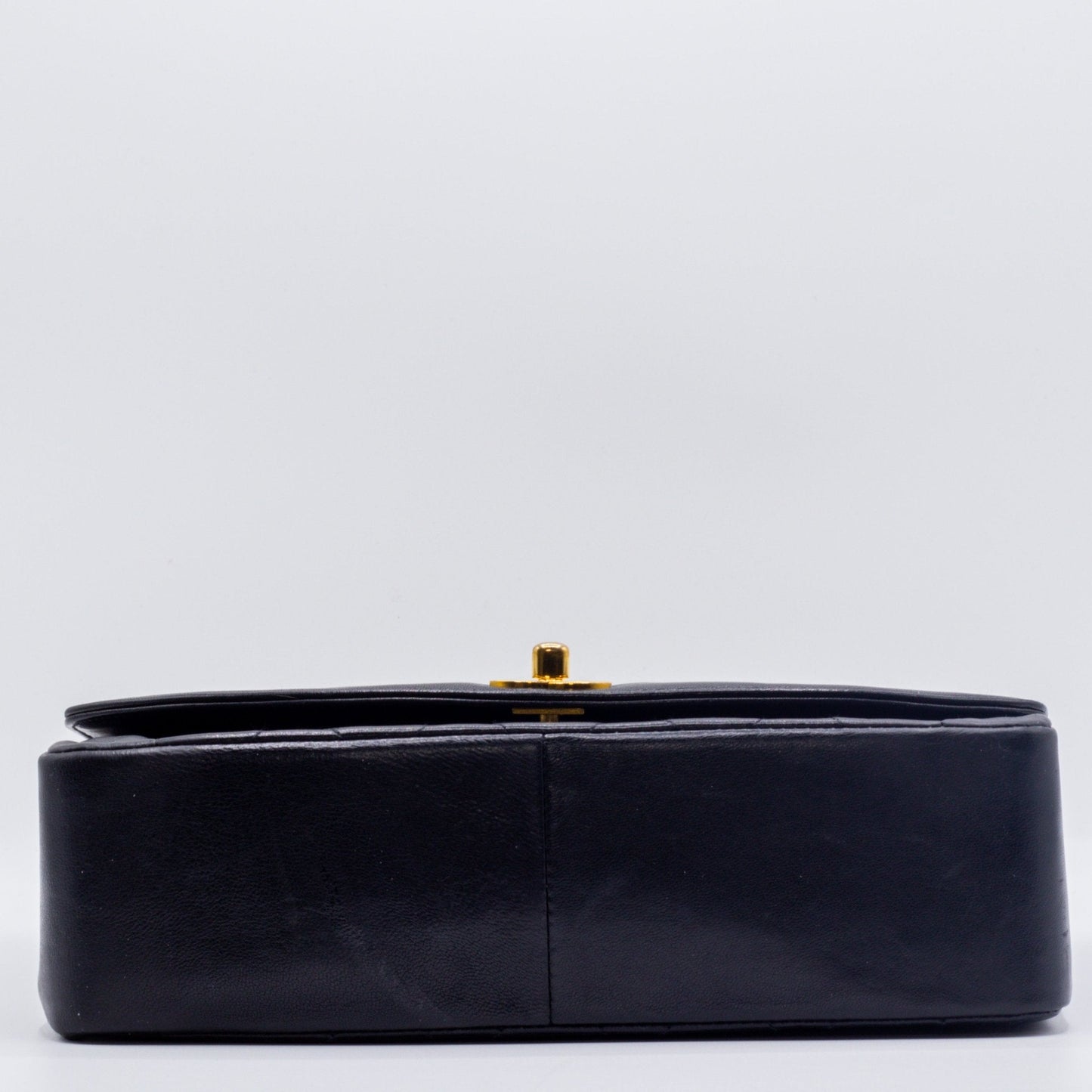 Diana Medium Black Lambskin Gold Vintage