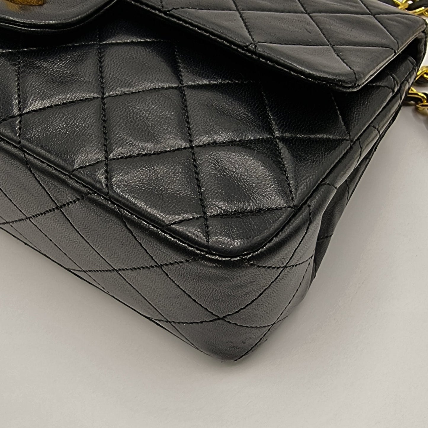 Double Flap 1989-1991 Black Lambskin Small