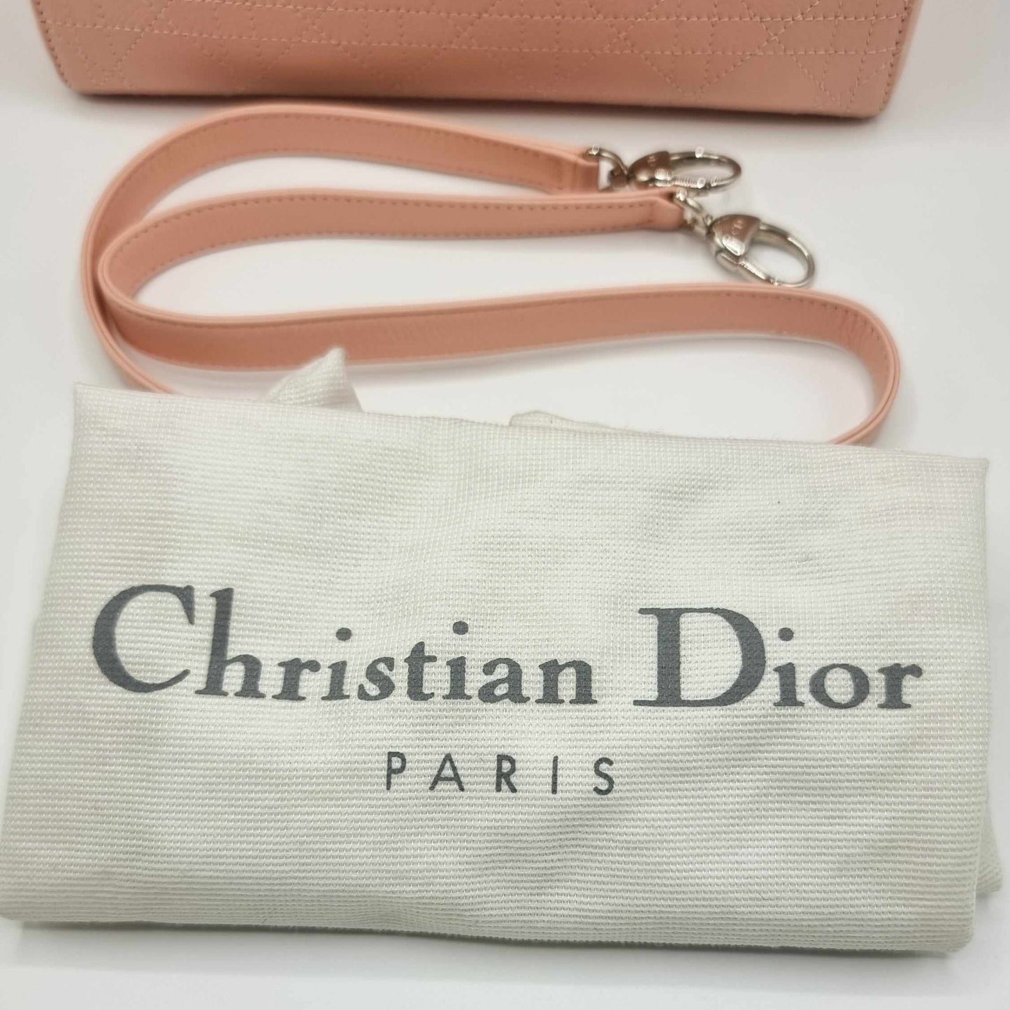 Lady Dior Pink Leather Medium