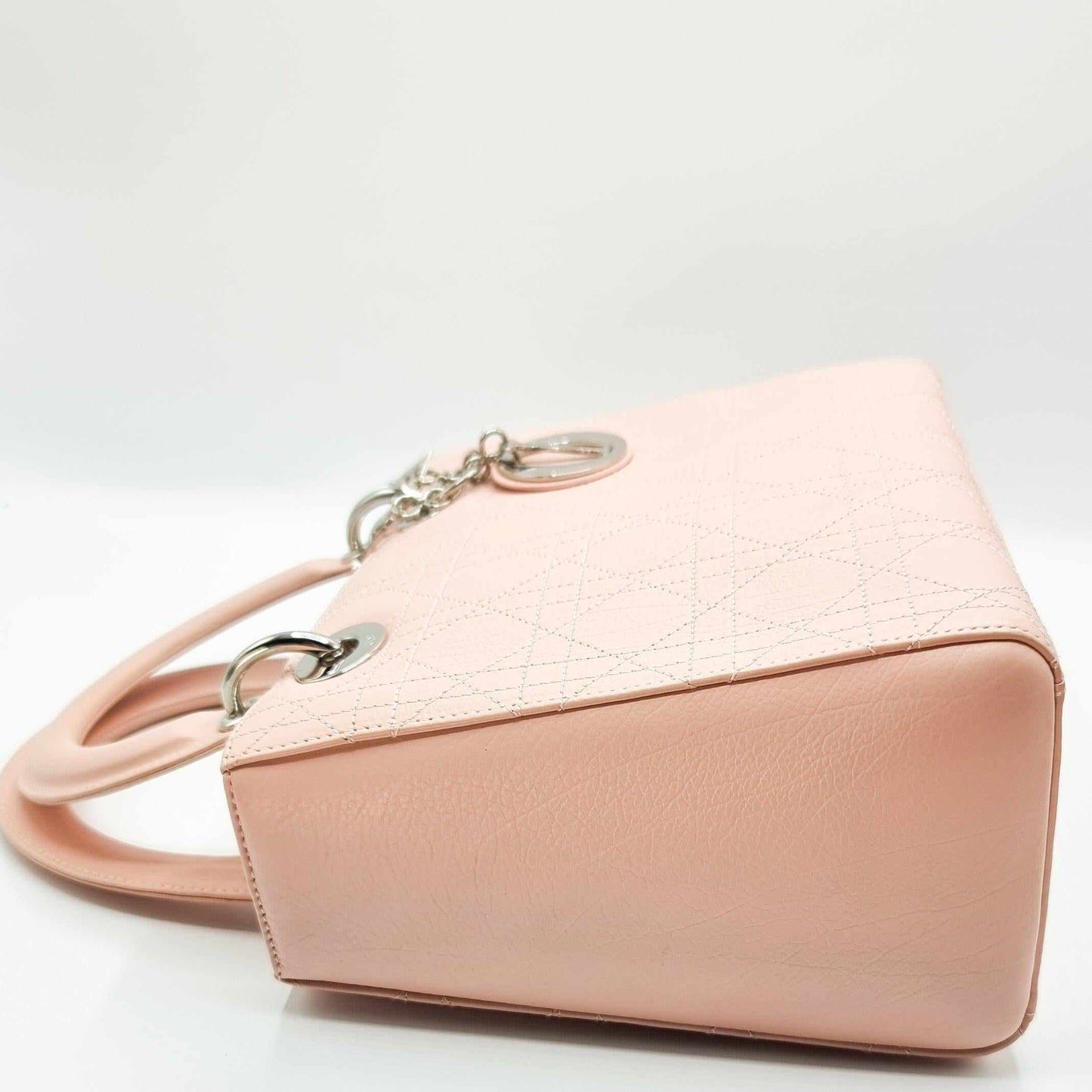 Lady Dior Pink Leather Medium