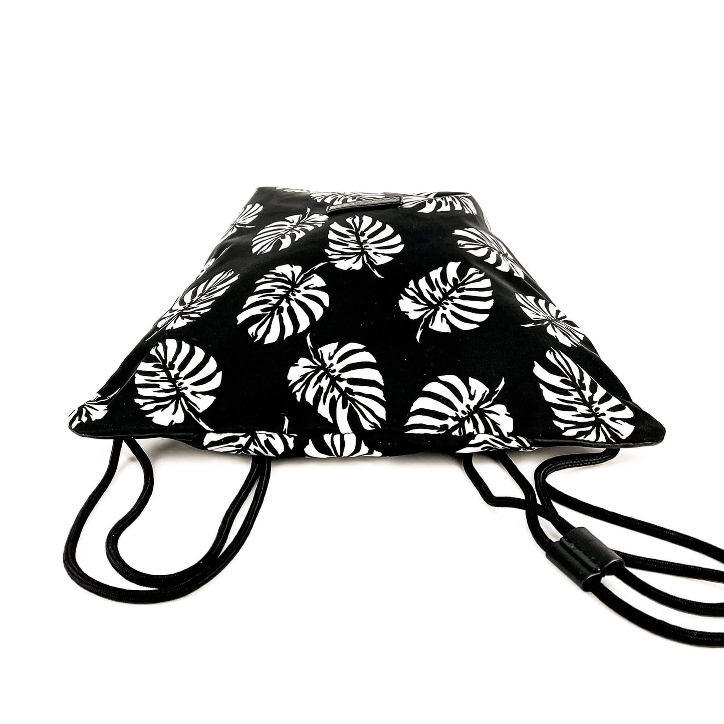Black and White Nylon Backpack
