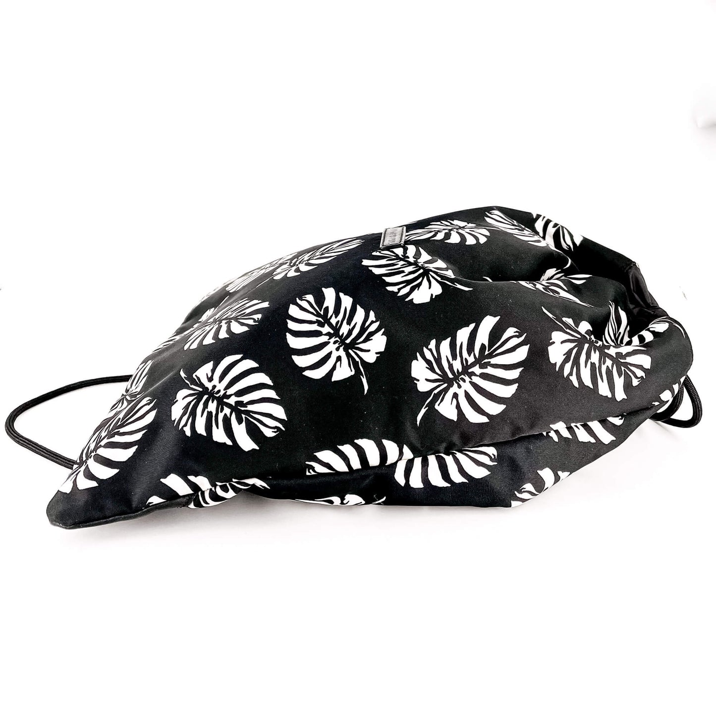 Black and White Nylon Backpack