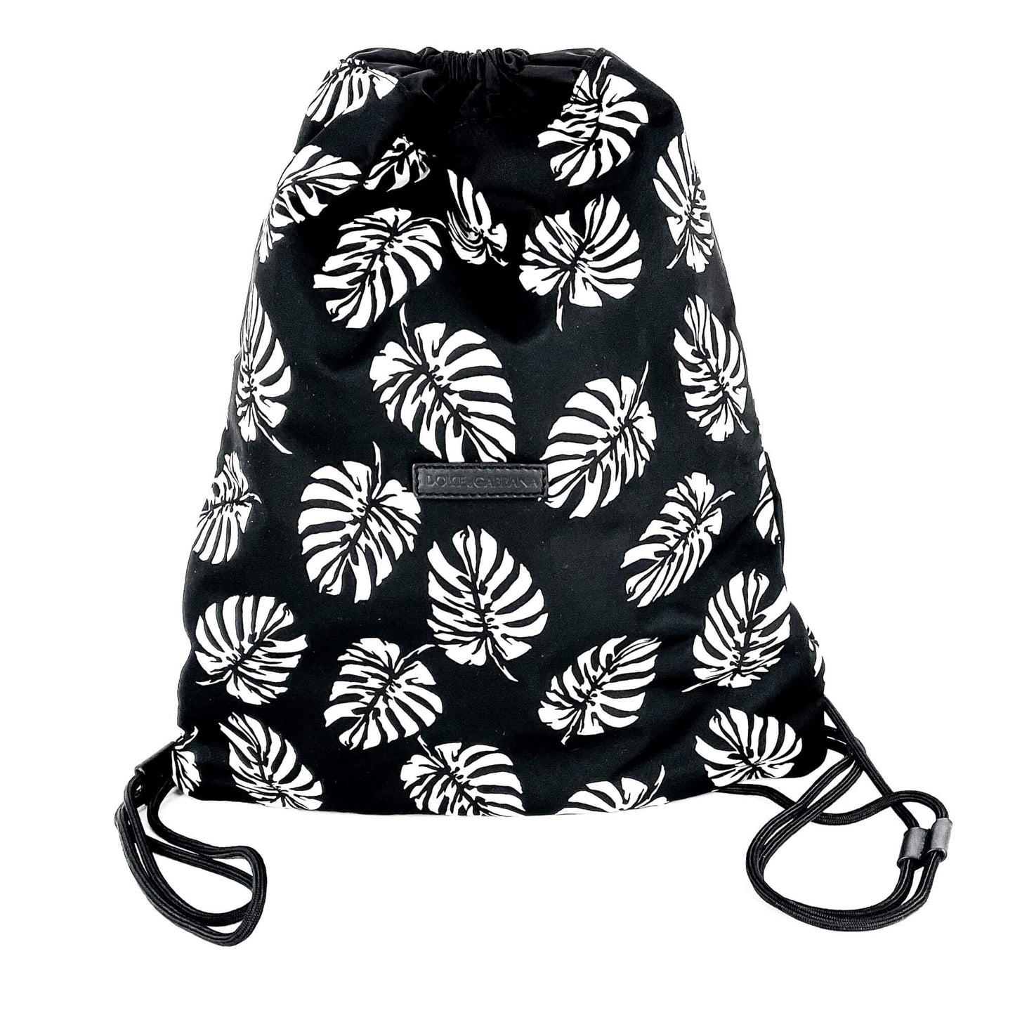 Black and White Nylon Backpack