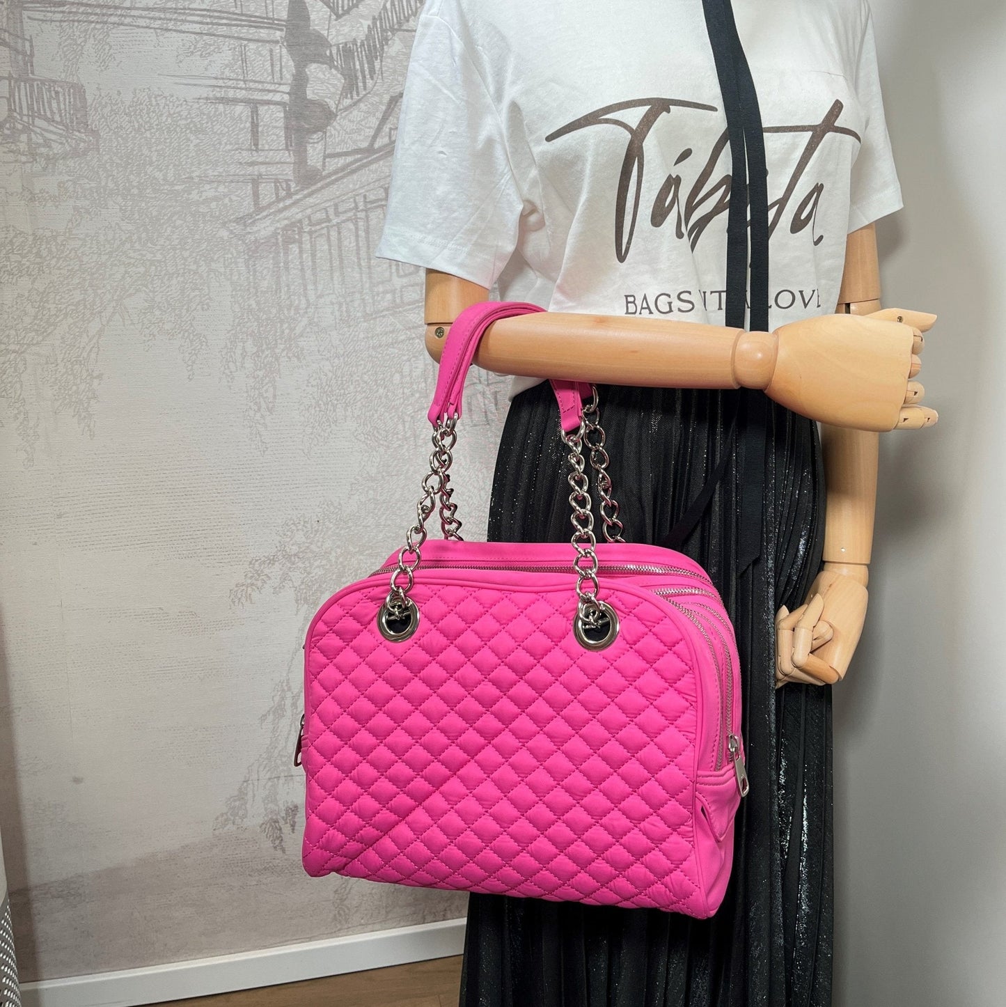 Lily Glam Nylon Pink Bag