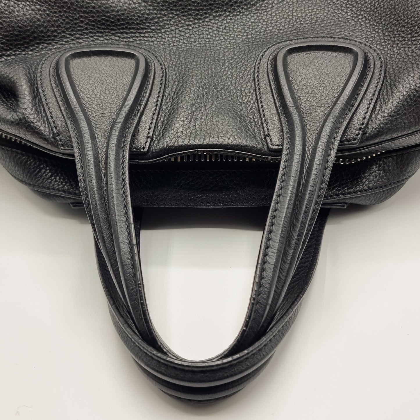Nightingail Large Black Grained Leather