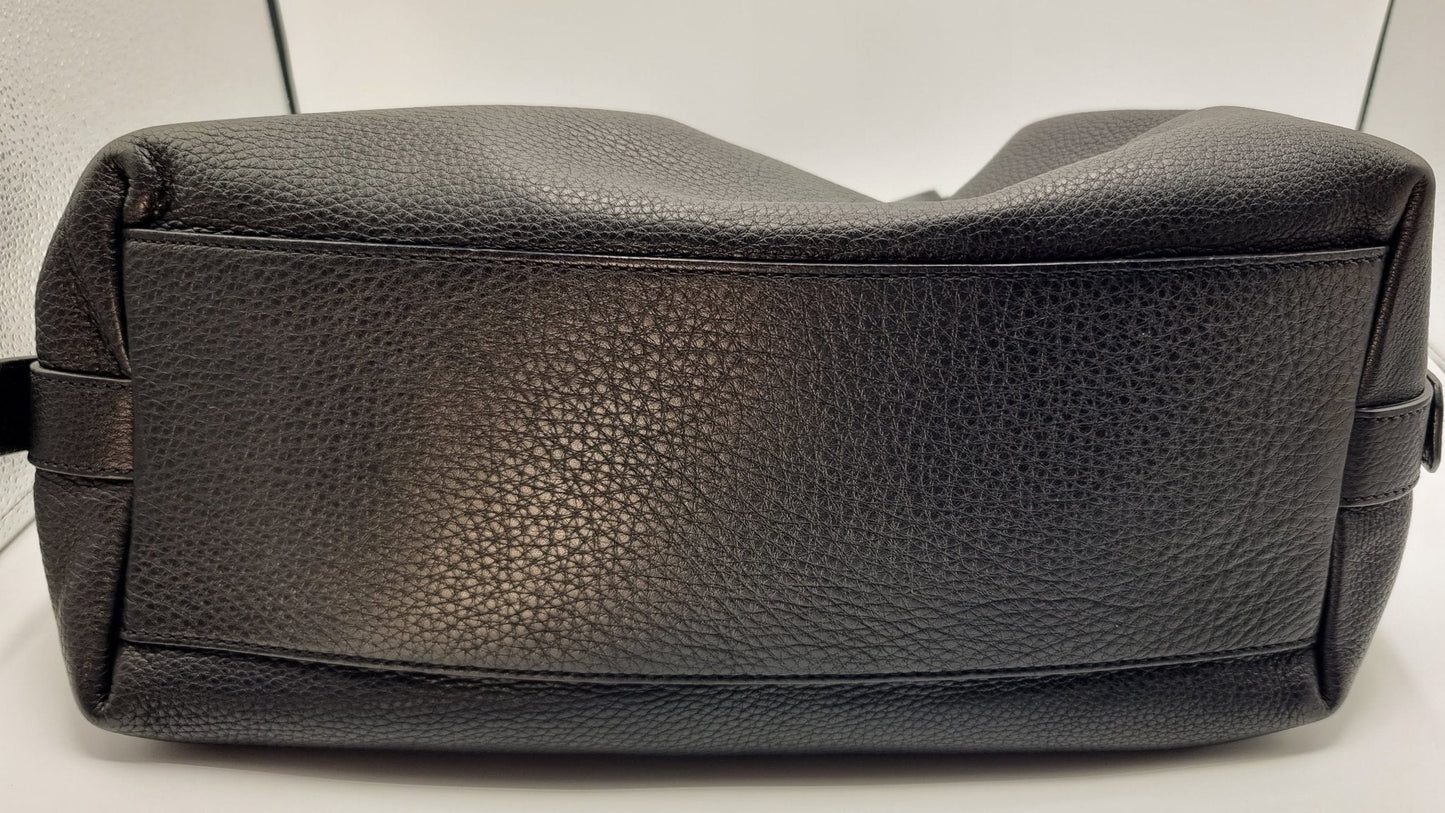 Nightingail Large Black Grained Leather