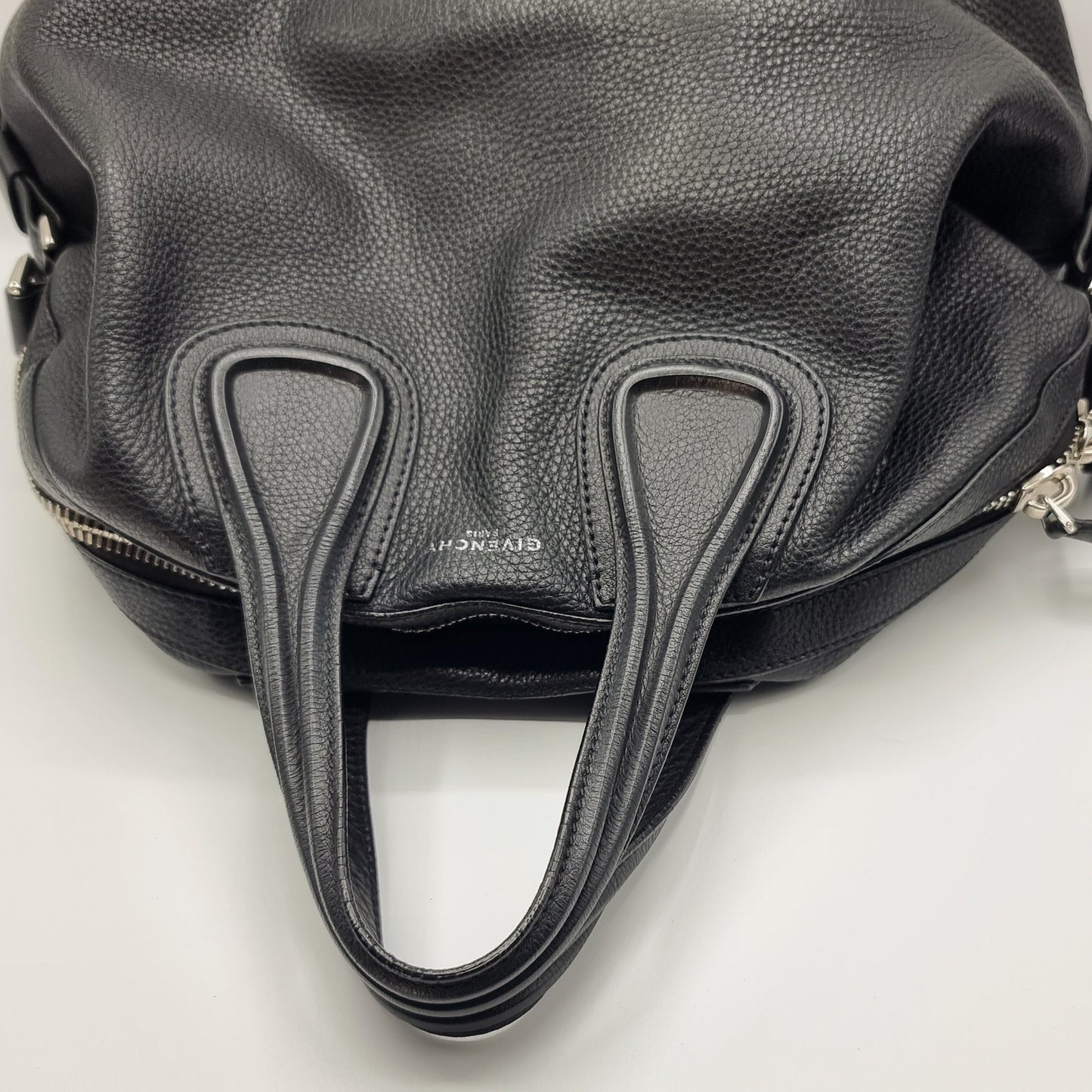 Nightingail Large Black Grained Leather