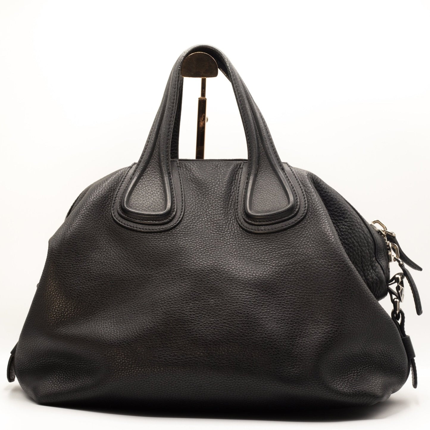 Nightingail Large Black Grained Leather