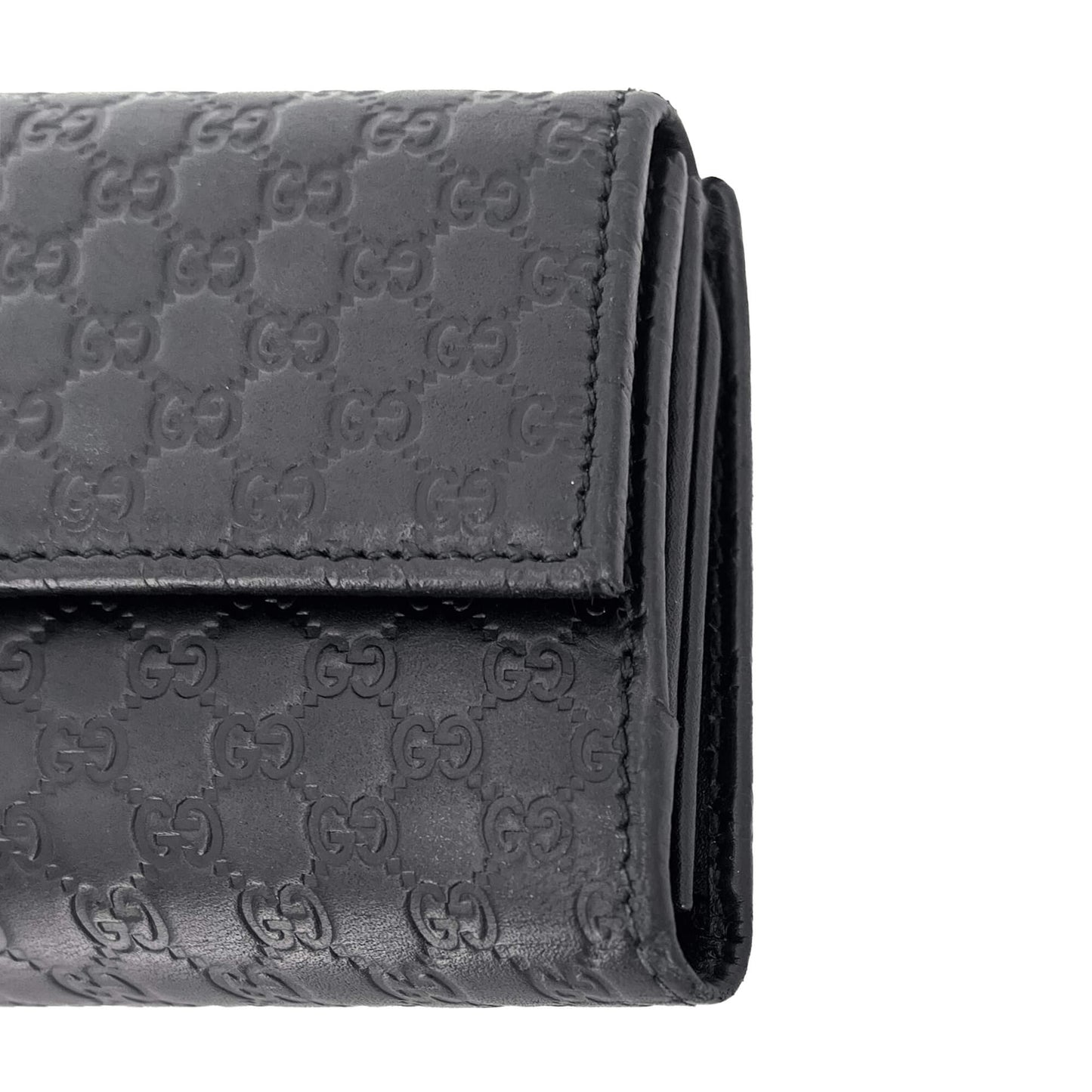 Continental Black Leather Wallet