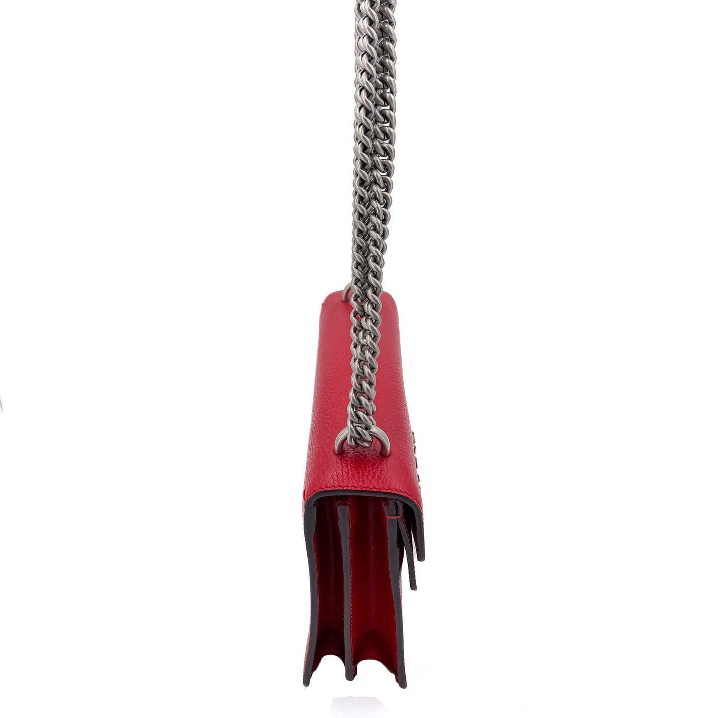 Dionysus GG Small Leather Chain Shoulder Bag Red