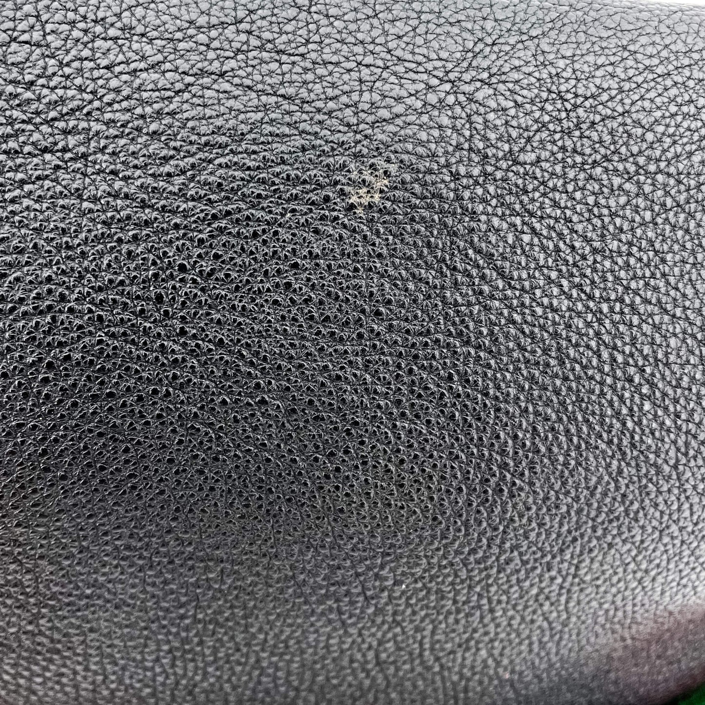 Grained Leather Print Belt Bag Black
