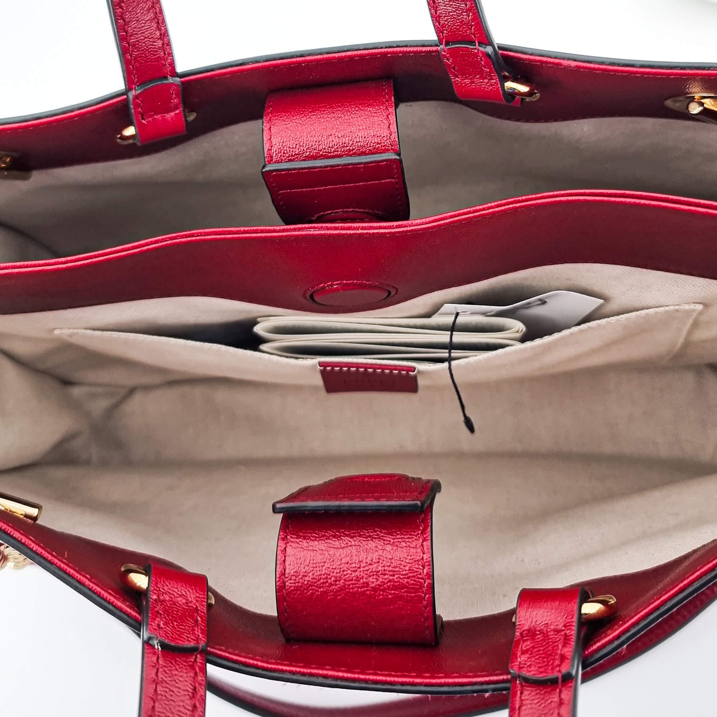 Horsebit Tote 1955 Red Leather