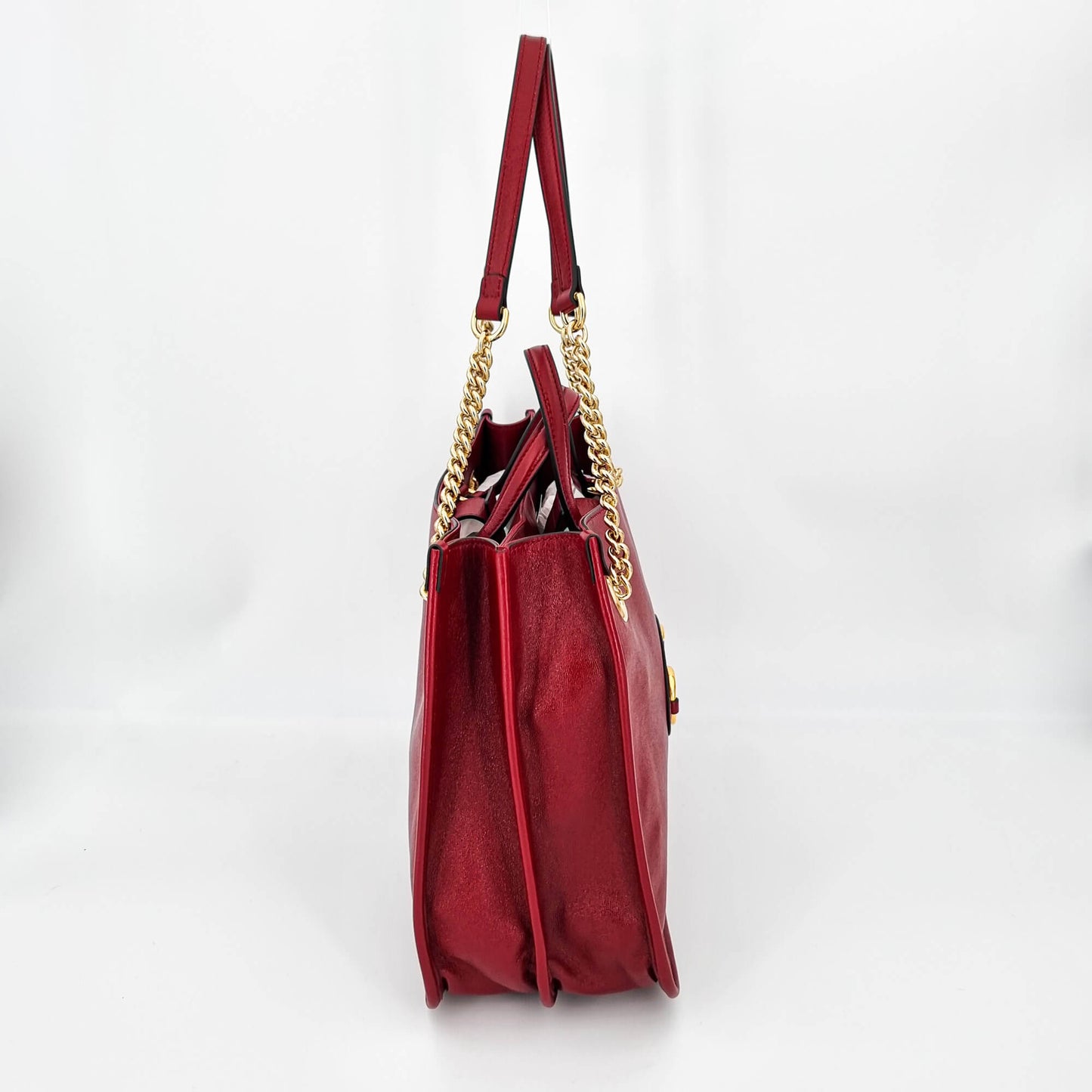 Horsebit Tote 1955 Red Leather