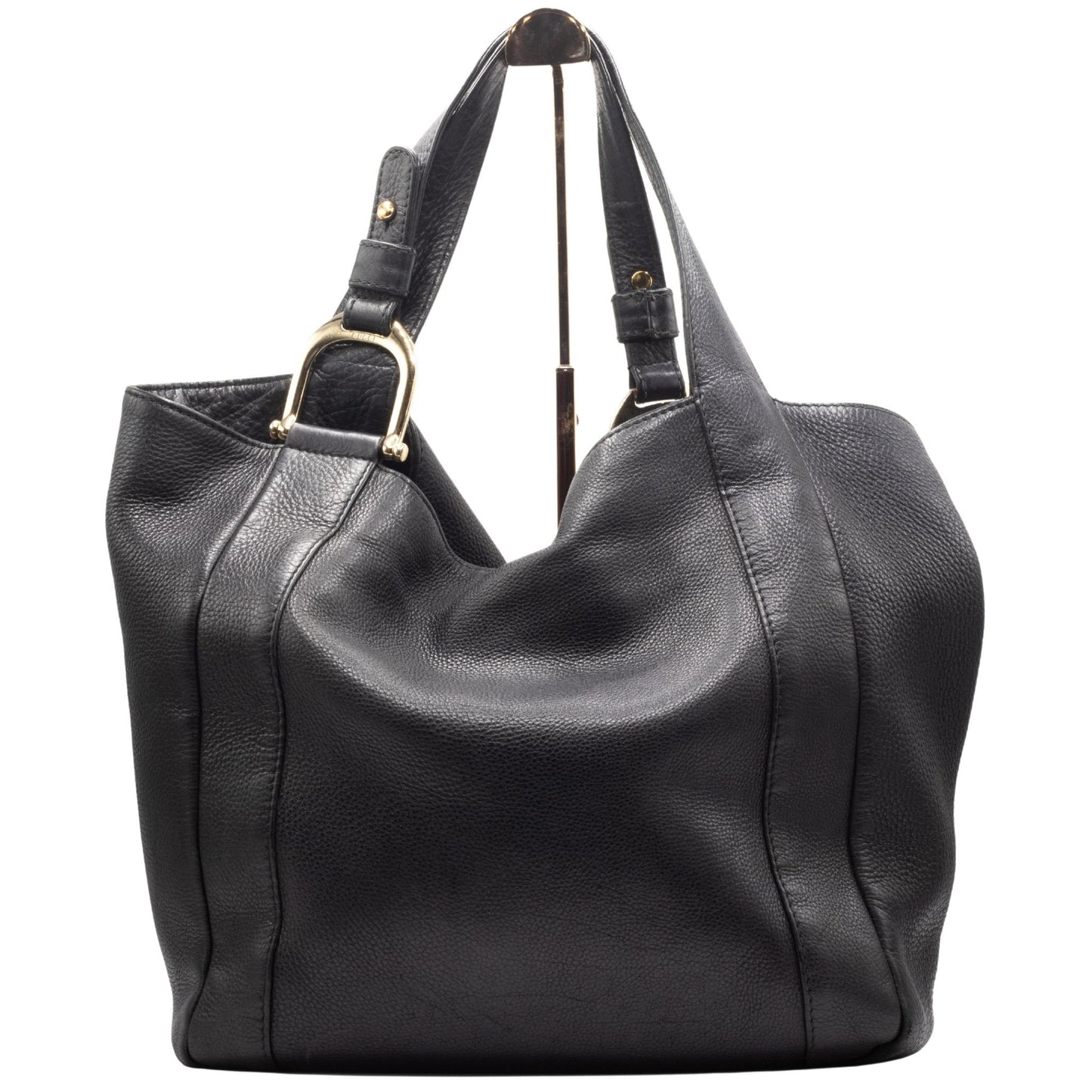 Shopper Black Leather Vintage