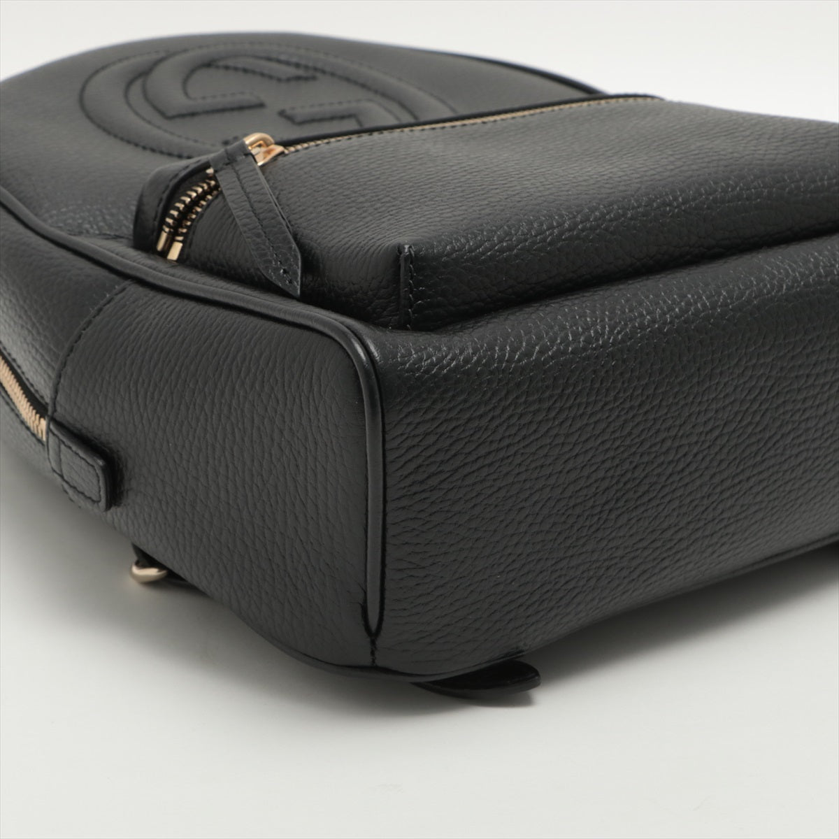 Soho Interlocking Backpack Black Leather