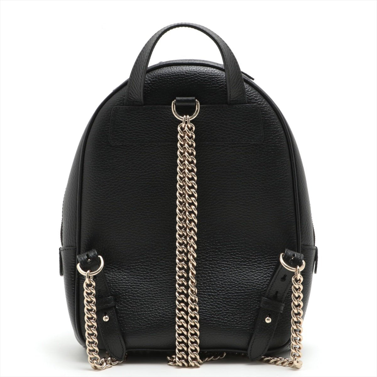 Soho Interlocking Backpack Black Leather