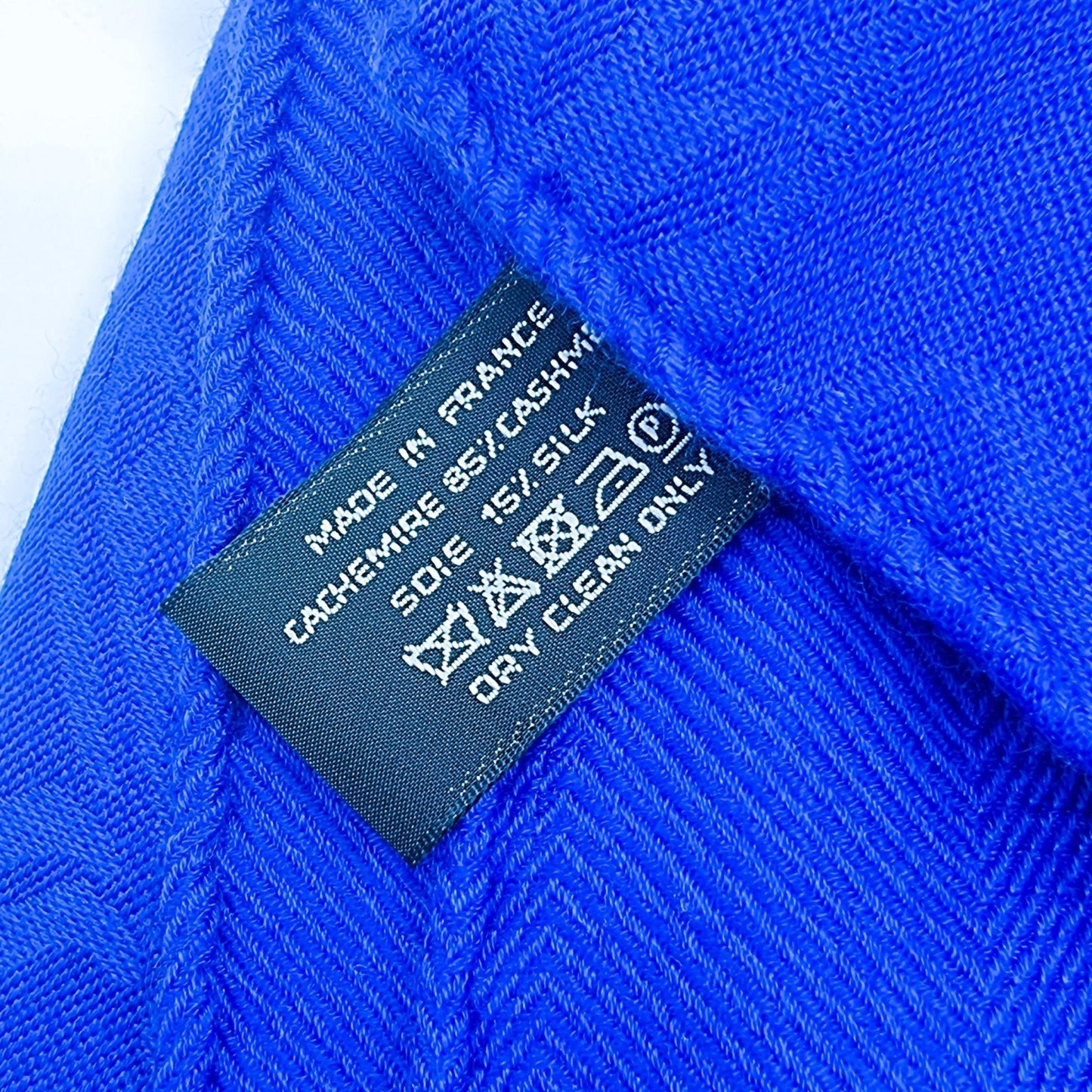 New Libris Stole in Blue Cashmere