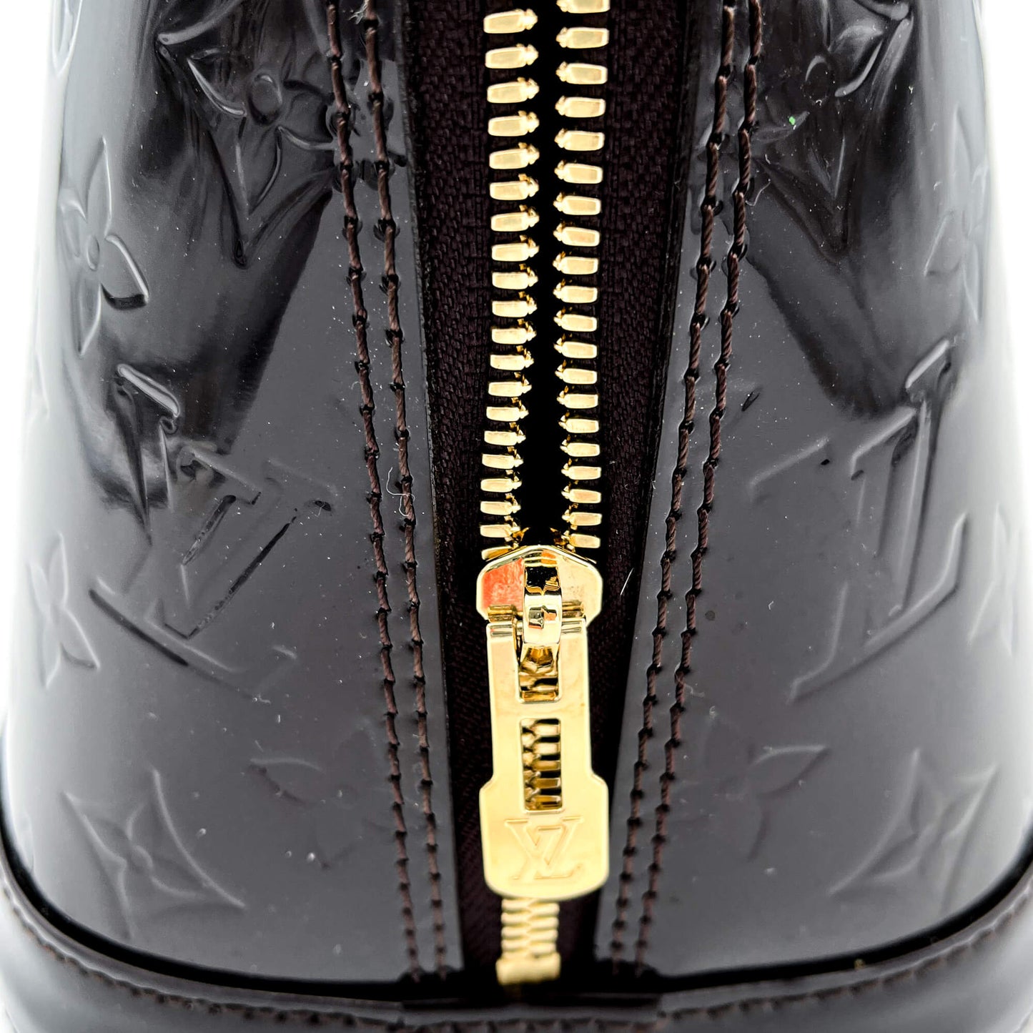 Alma PM in Burgundy Patent Leather