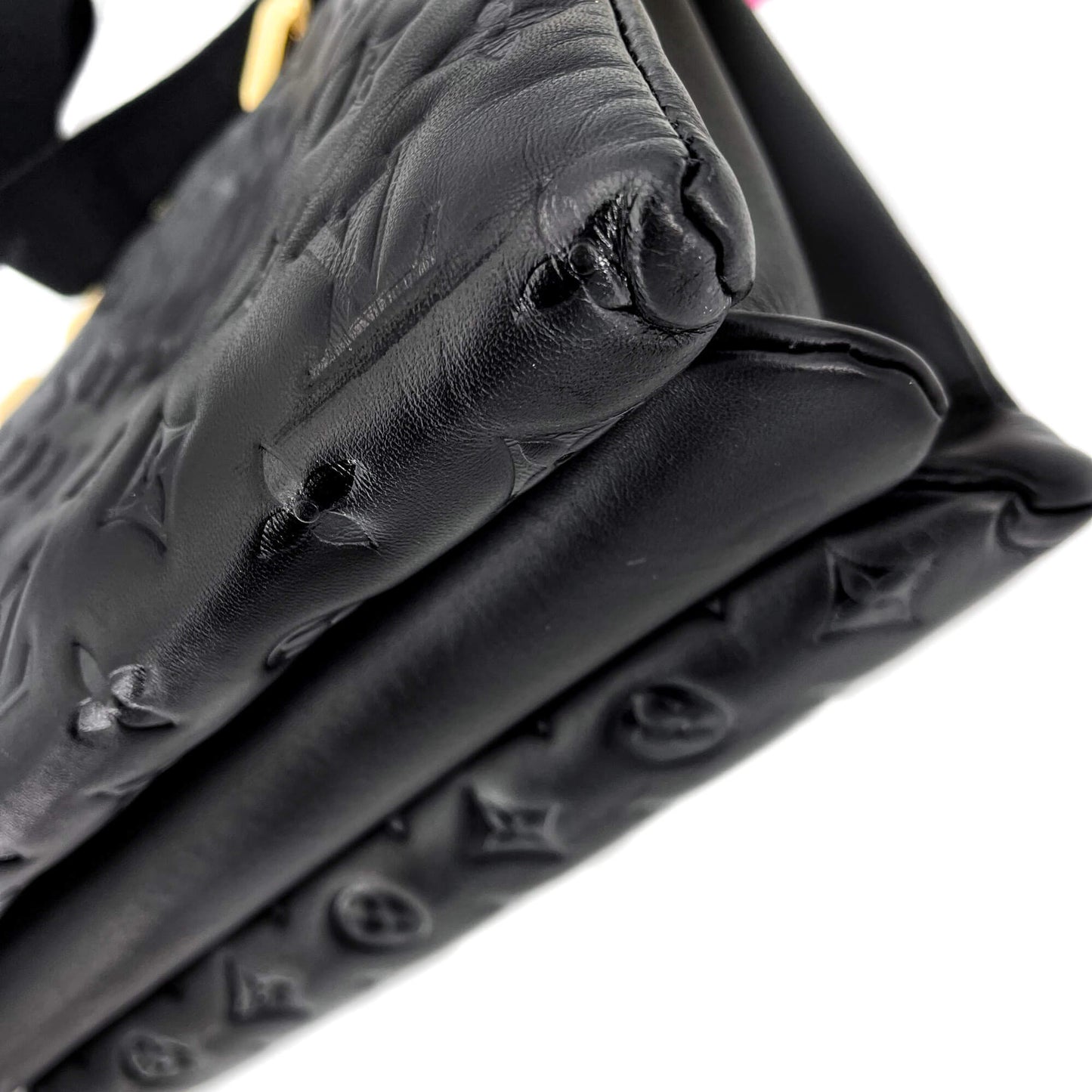 Coussin MM Black Leather