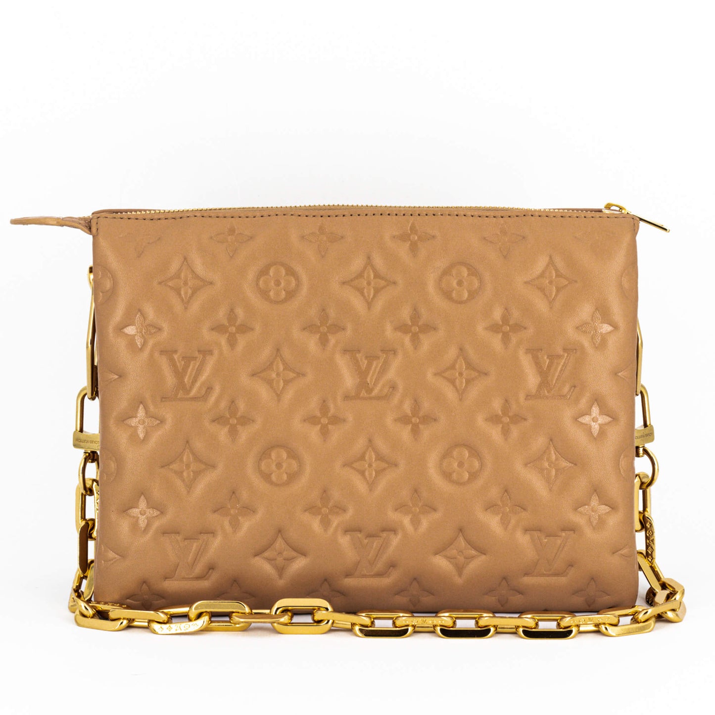 Coussin PM Beige Leather