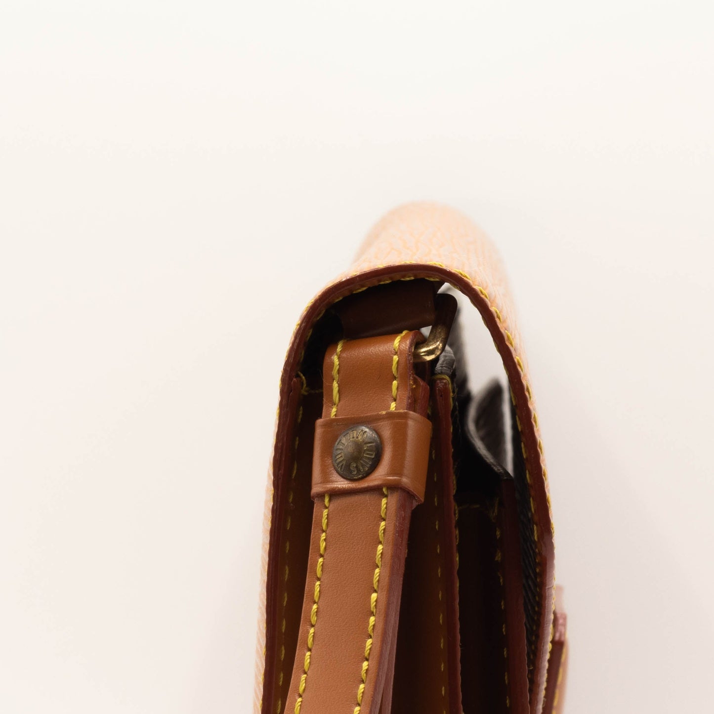 Epi Sellier Dragonne Clutch Brown  M52618