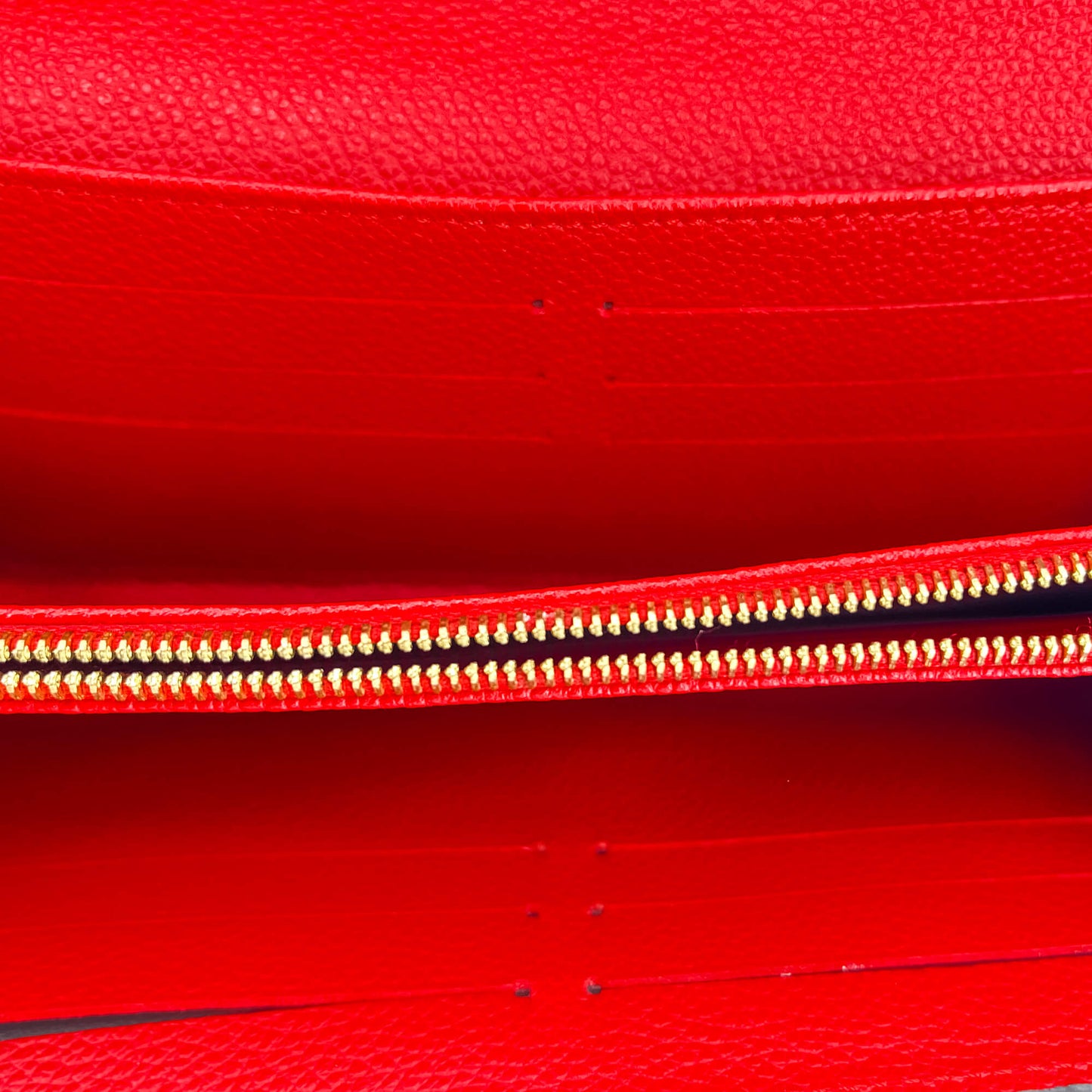 Sarah Empreinte Leather Red Wallet