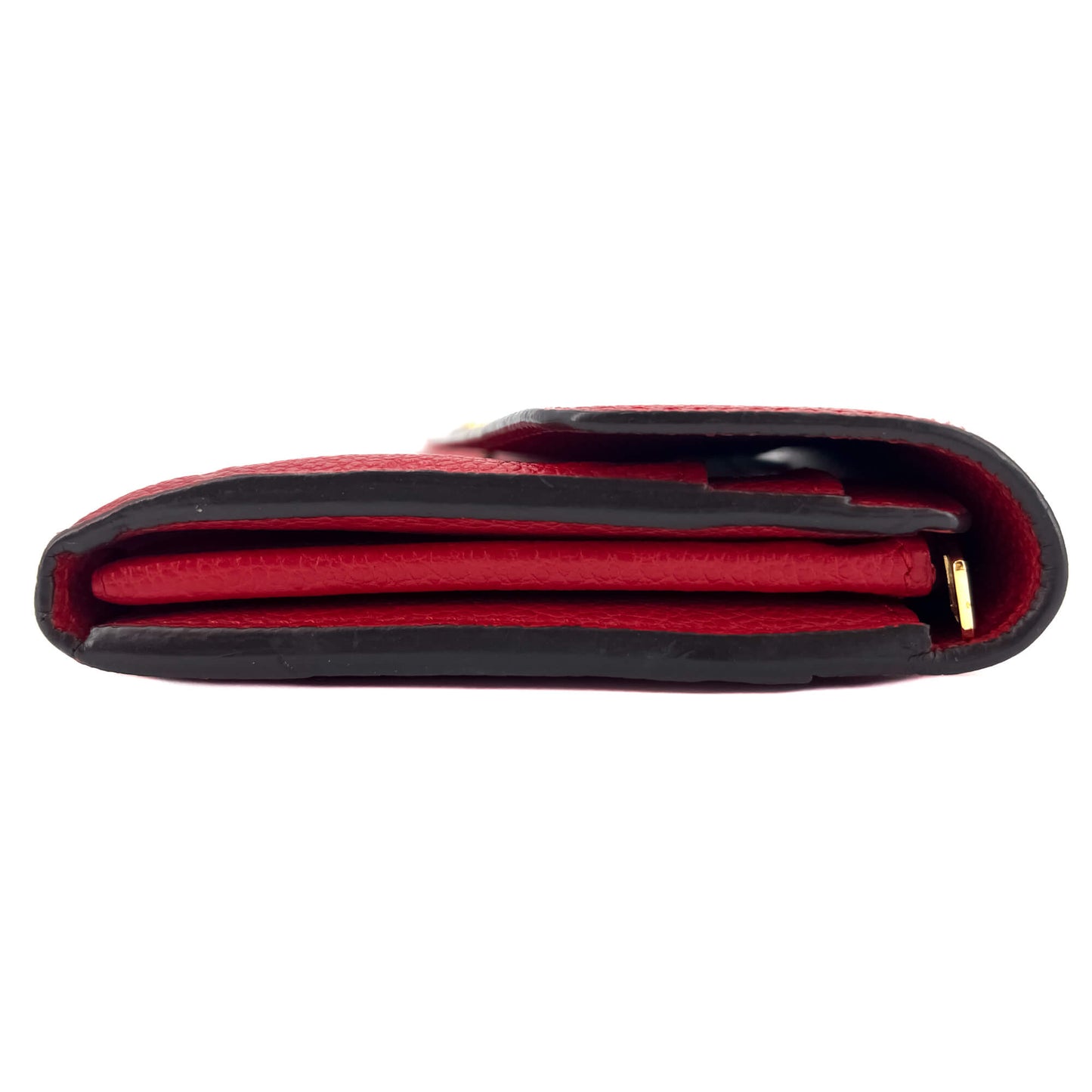 Sarah Empreinte Leather Red Wallet
