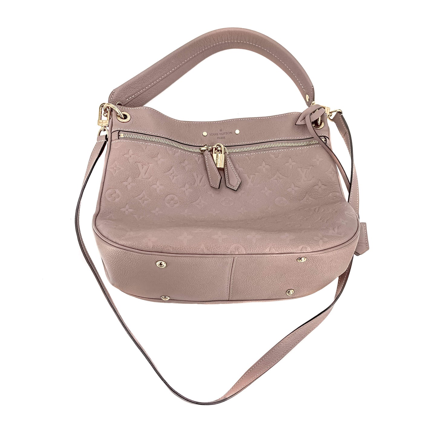 Spontini NM Empreinte Leather Taupe Hobo