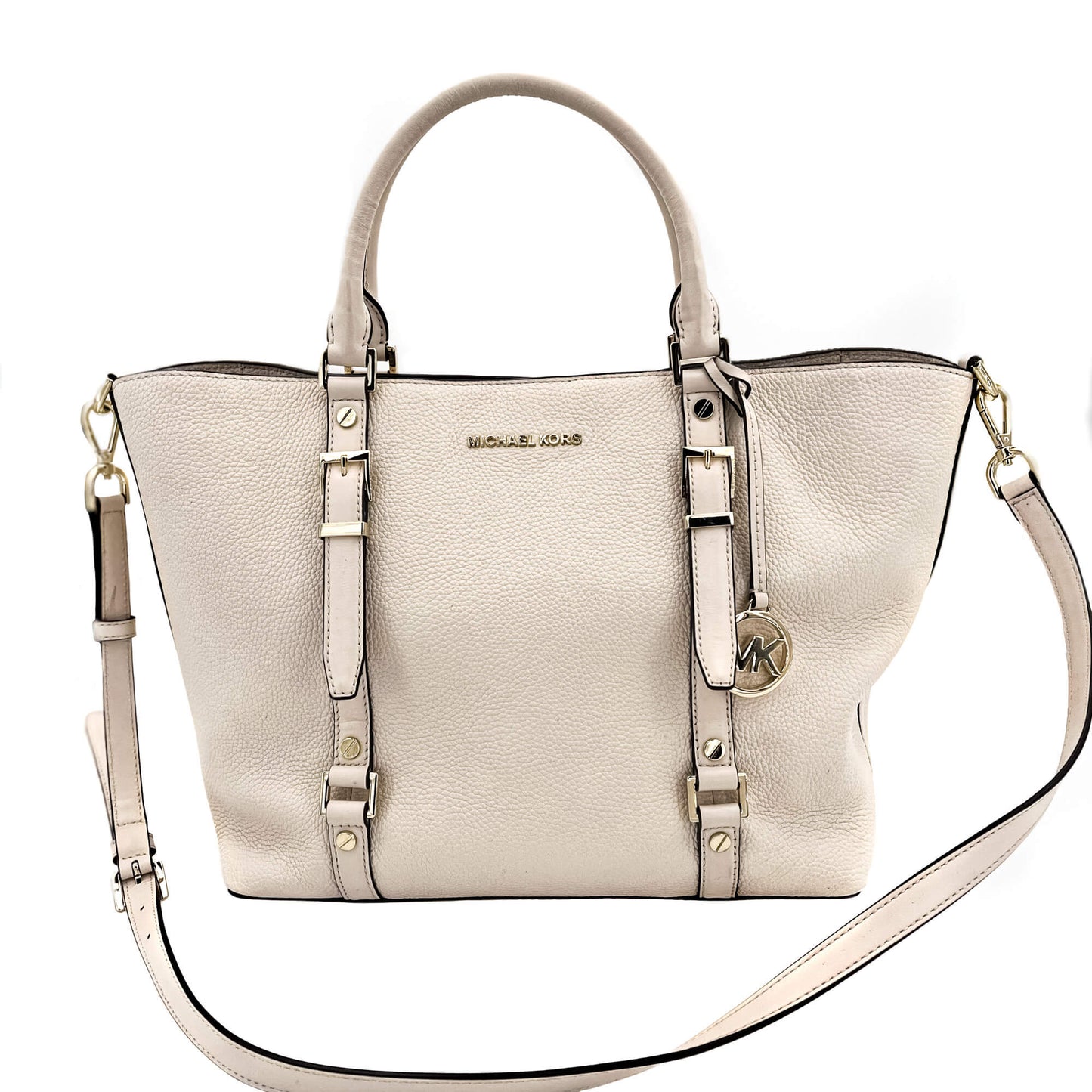 Bedford Legacy Leather Tote Off-White Large