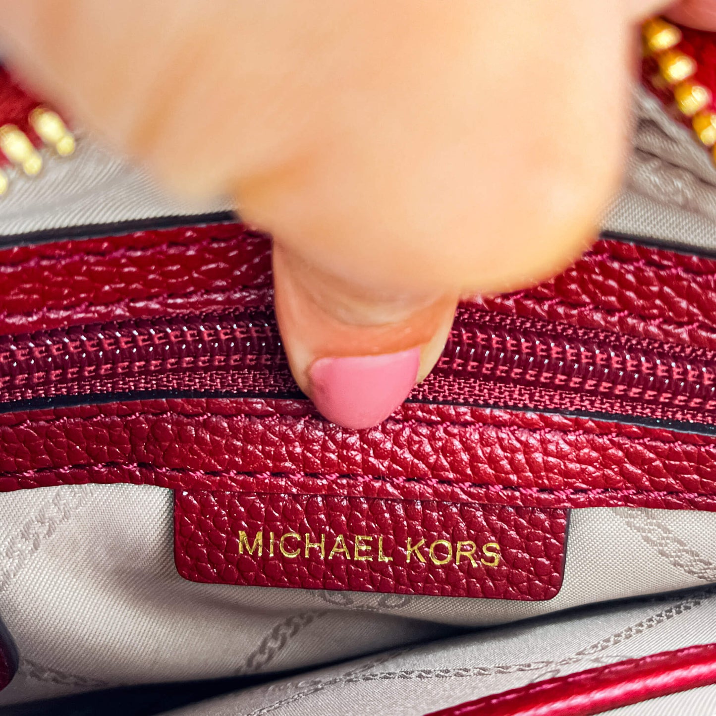 Camera Bag Leather Red