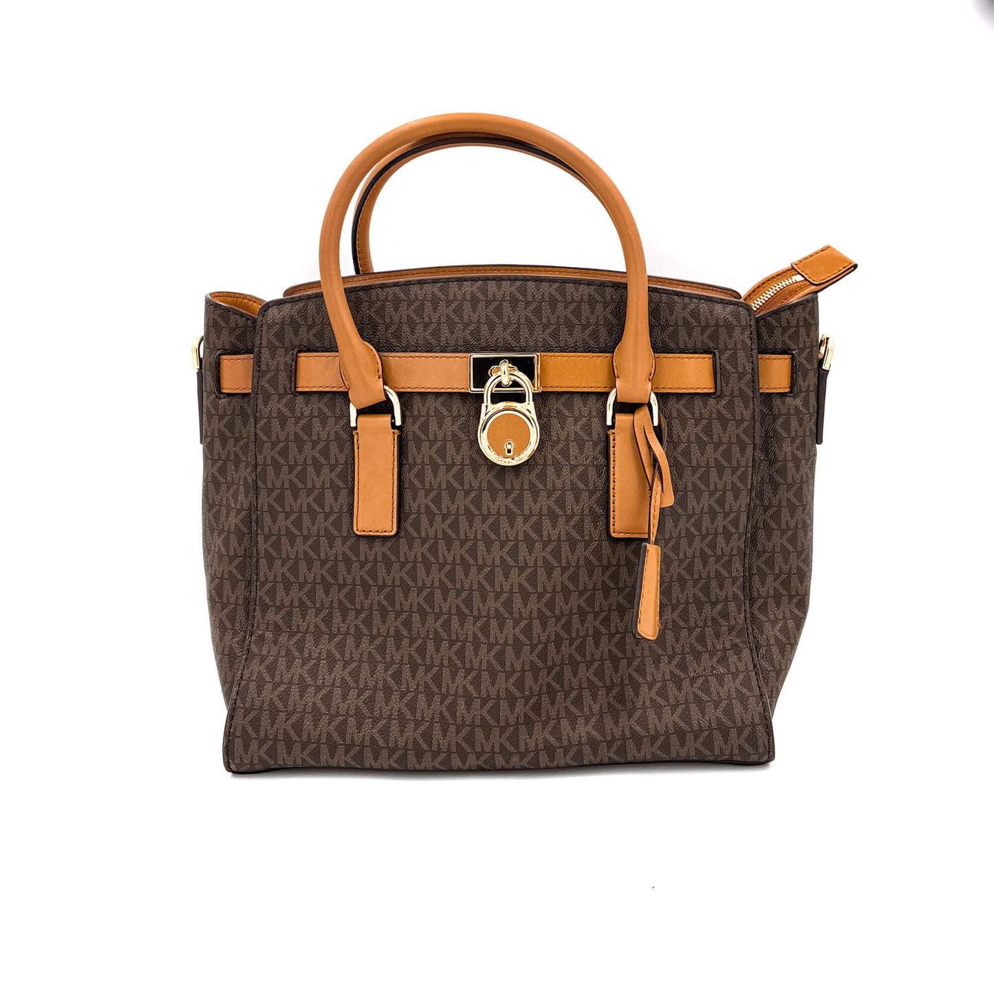Hamilton Monogram Canva Brown